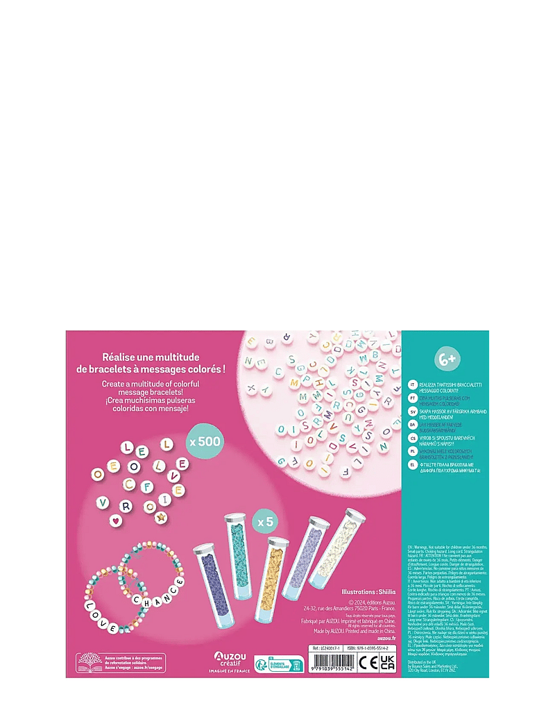 Auzou - Activity Kit - Message Bracelets - ehted & aksessuaarid - pink - 2