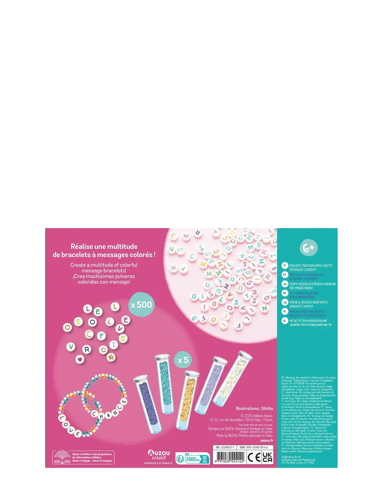 Auzou - Activity Kit - Message Bracelets - schmuck & accessoires - pink - 2