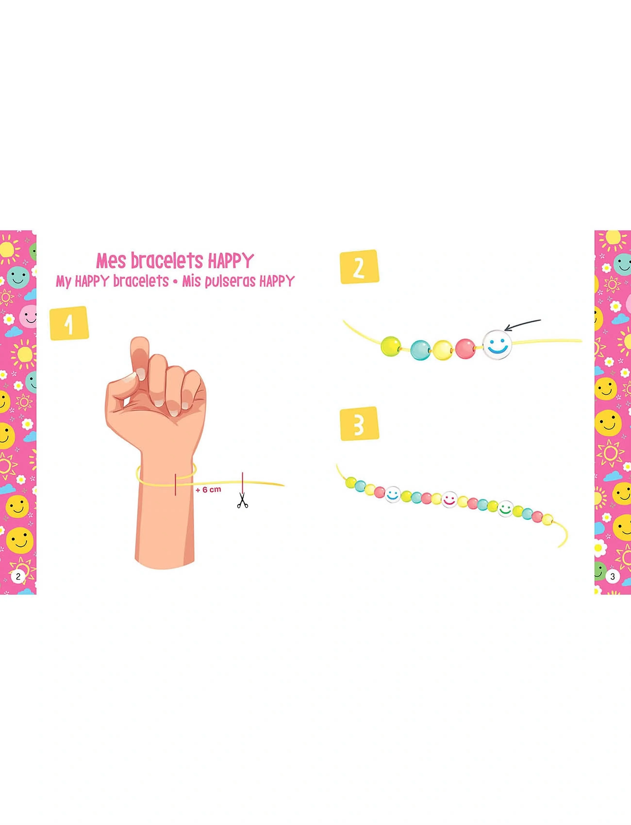 Auzou Jewellery Factory Happiness Bracelets, Børn, Jewellery & Tilbehør, Multi/mønstret, Str: ONE SIZE