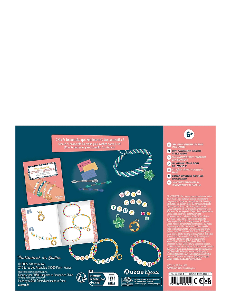 Auzou - Jewellery Factory - Magic Wishes Bracelets - käsitöökomplekt - multi - 2