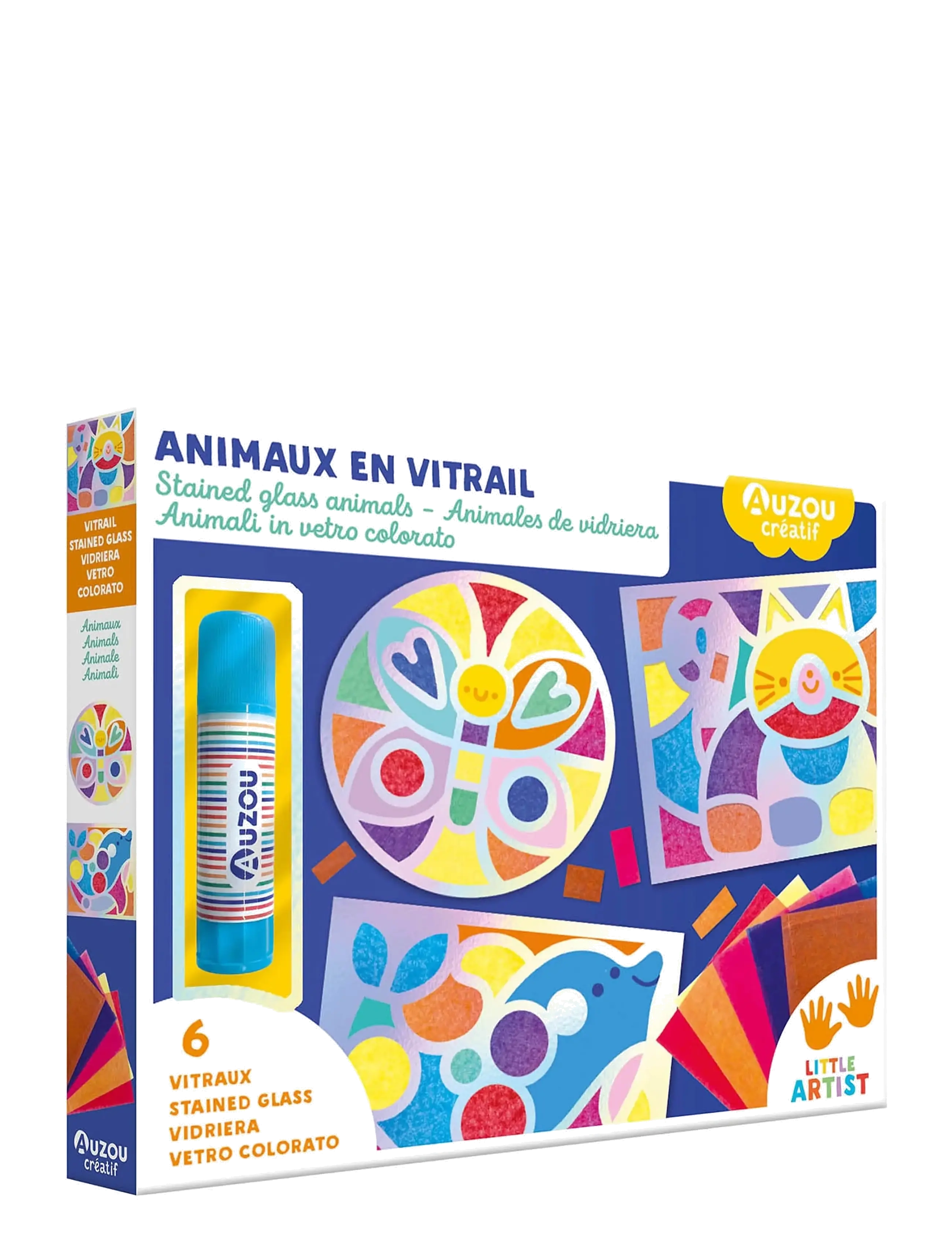Auzou Activity Kit Mosaic Animals, One Size, Craft, Mehrfarbig/gemustert - Craft Sets, Kinder