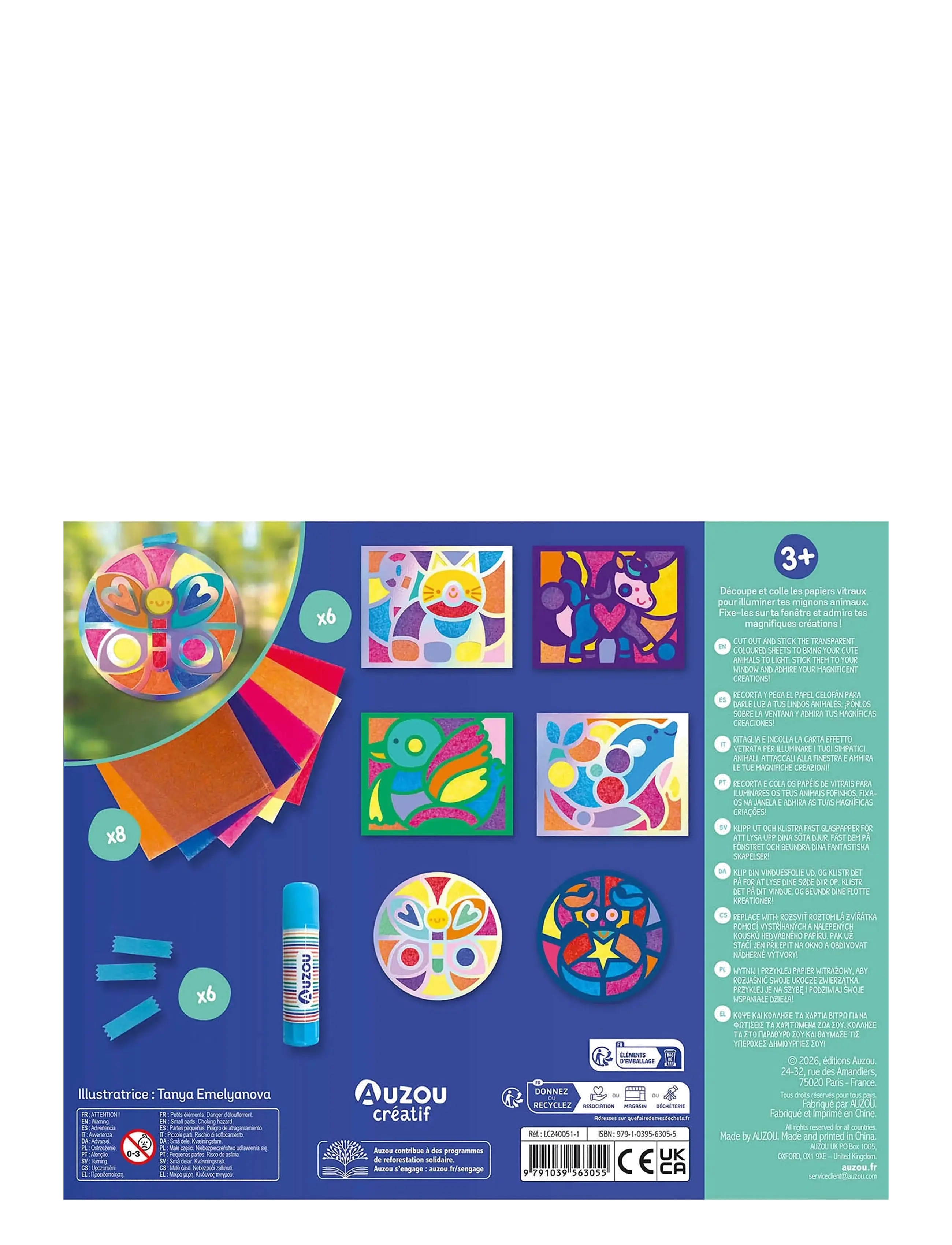 Auzou - Activity Kit - Mosaic Animals - radošuma komplekti - multi - 1