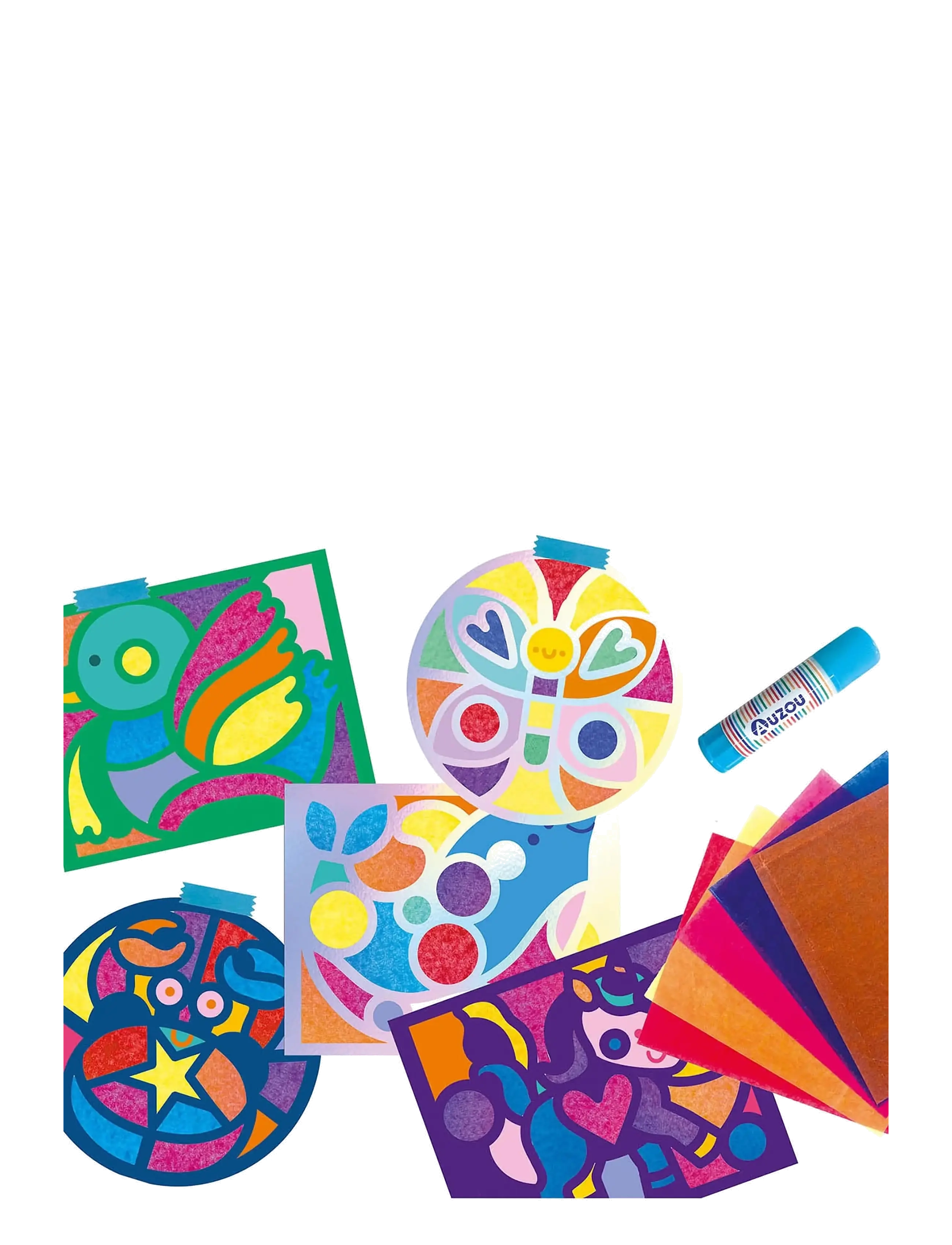 Auzou - Activity Kit - Mosaic Animals - radošuma komplekti - multi - 2