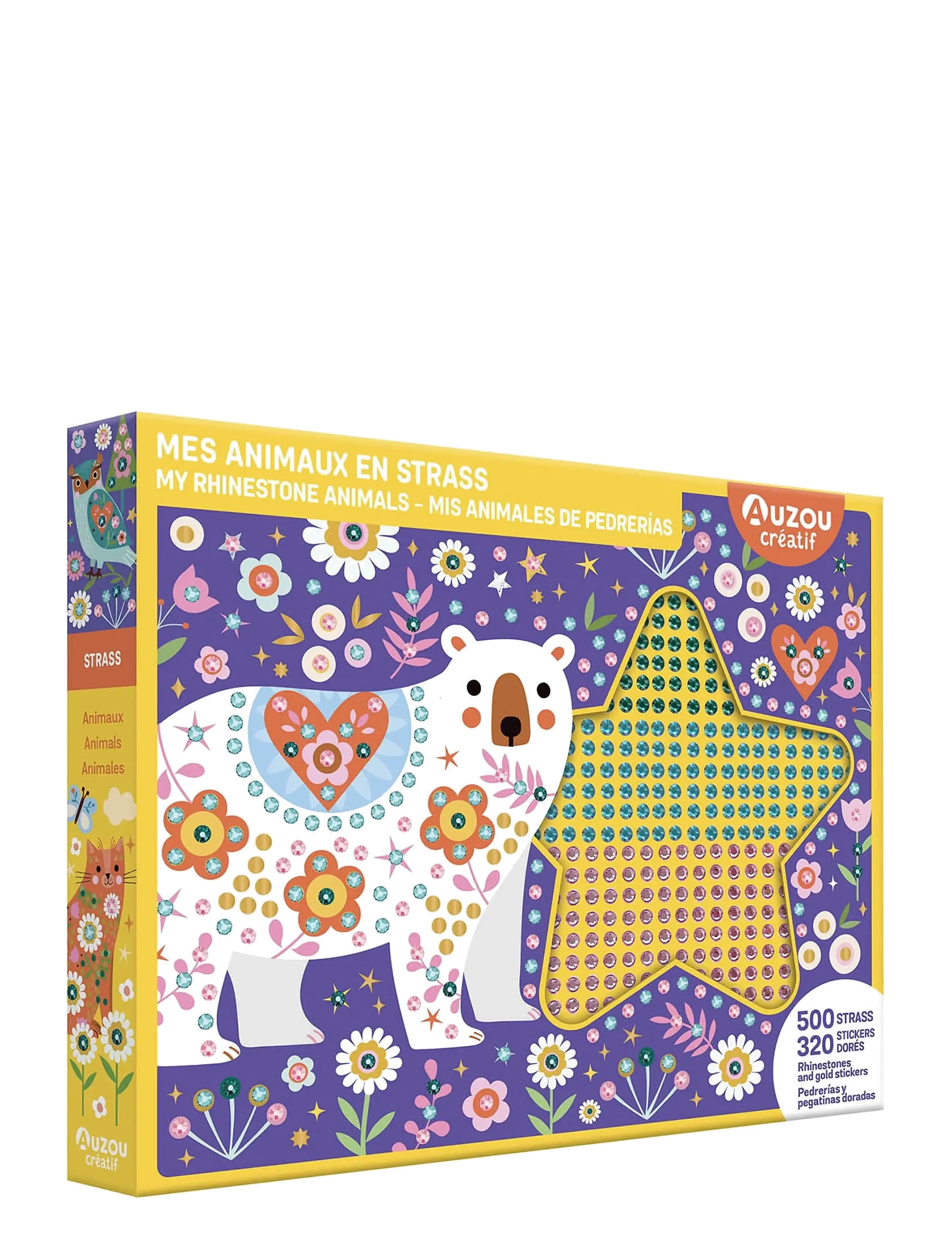 Auzou Artist Kit Rhinestone Animals, One Size, Craft, Mehrfarbig/gemustert - Craft Sets, Kinder