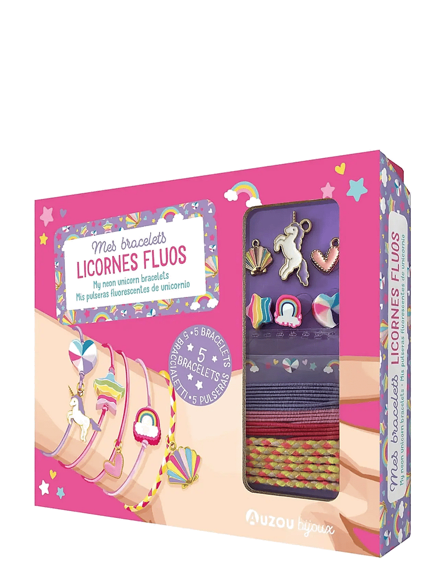 Auzou - Jewellery Factory - Unicorn Bracelets - Neon - bastelset - multi - 1