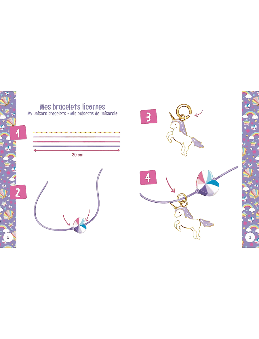 Auzou - Jewellery Factory - Unicorn Bracelets - Neon - bastelset - multi - 3