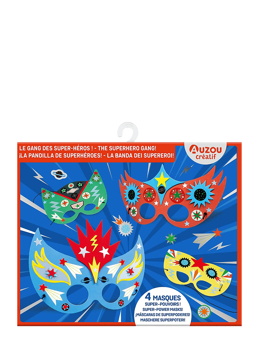 Auzou - Activity Kit - Masks to Decorate - Superheroes - käsitöökomplekt - multi - 0