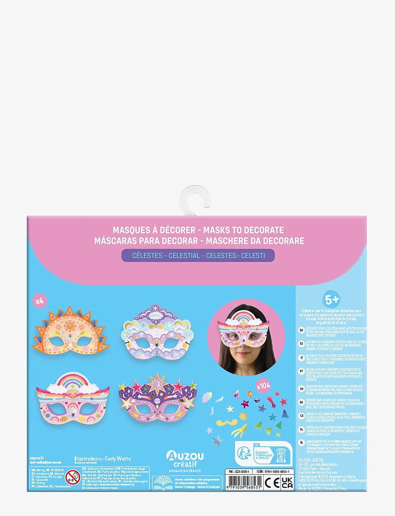 Auzou - Activity Kit - Masks to Decorate - Celestial - käsitöökomplekt - multi - 1