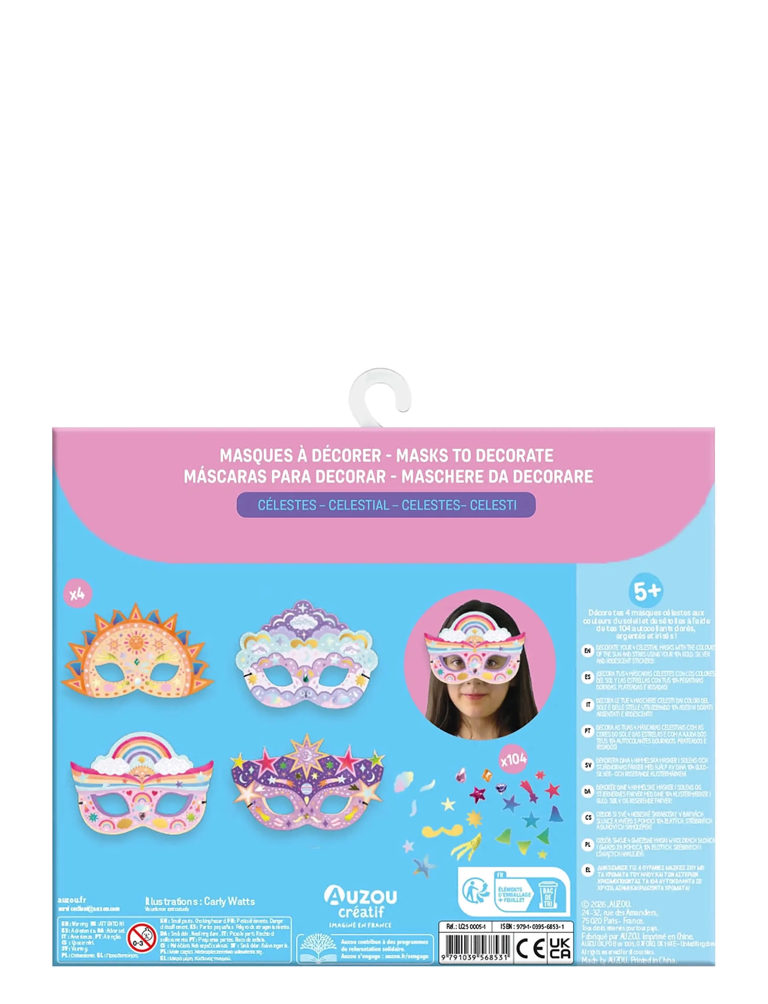 Auzou - Activity Kit - Masks to Decorate - Celestial - bastelset - multi - 1