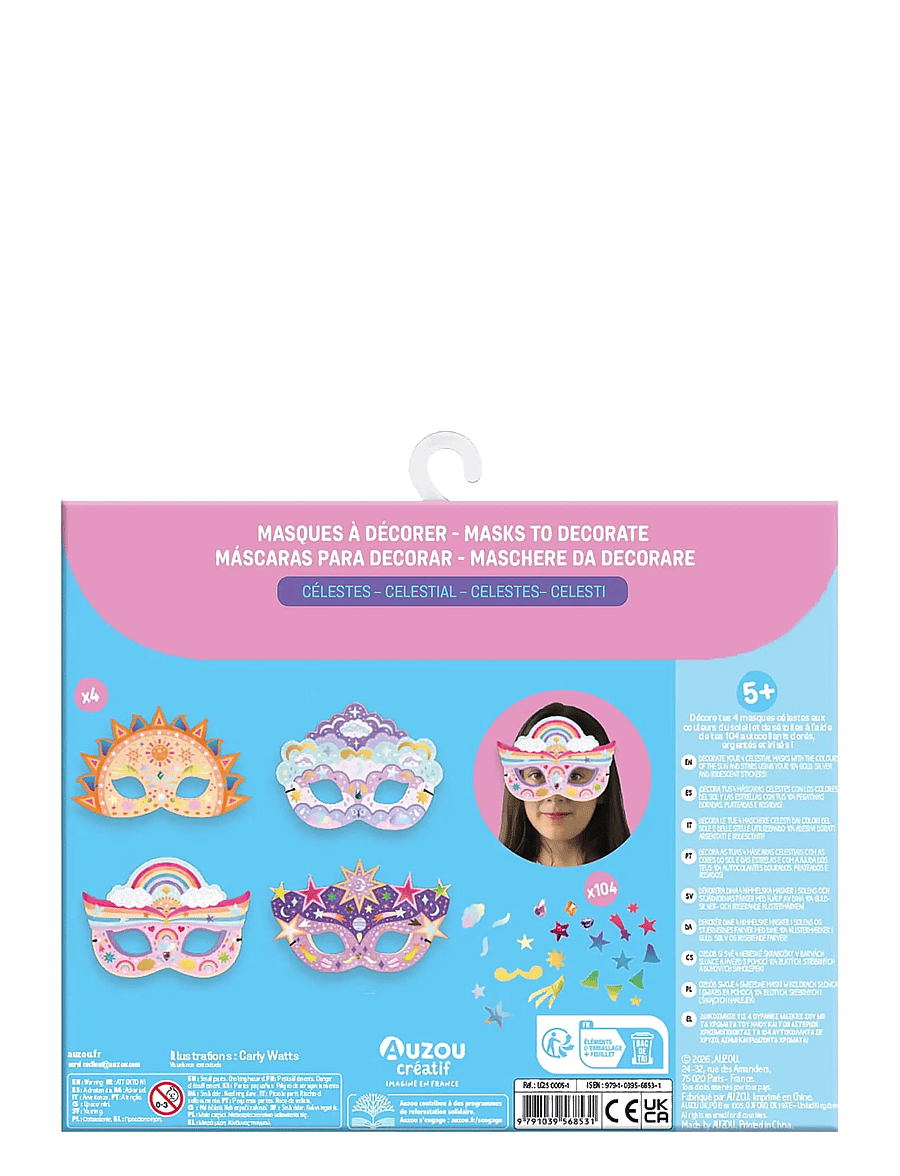 Auzou - Activity Kit - Masks to Decorate - Celestial - bastelset - multi - 1