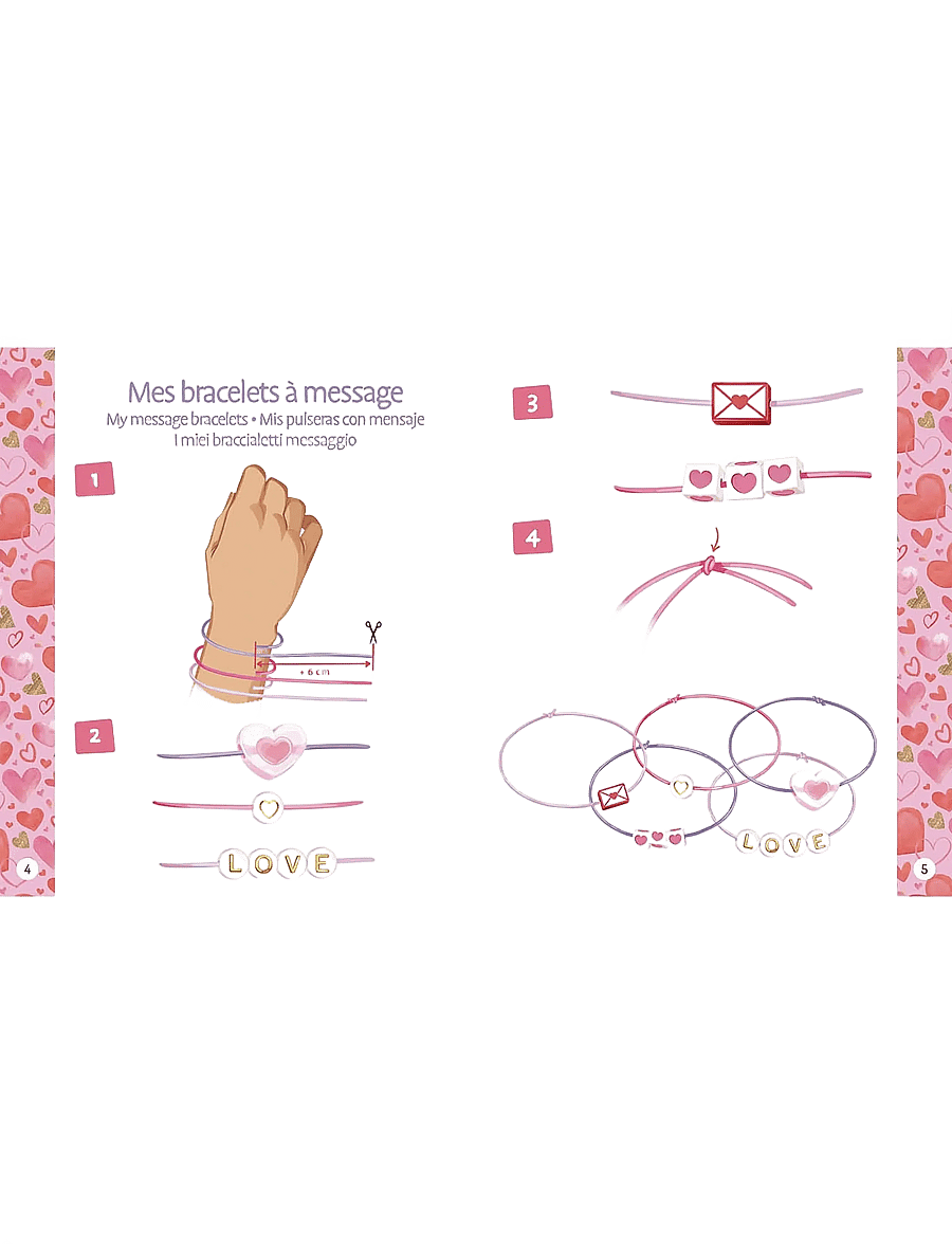 Auzou - Jewellery Factory - Love Bracelets - ehted & aksessuaarid - multi - 0