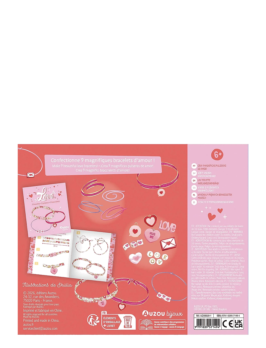 Auzou - Jewellery Factory - Love Bracelets - ehted & aksessuaarid - multi - 2