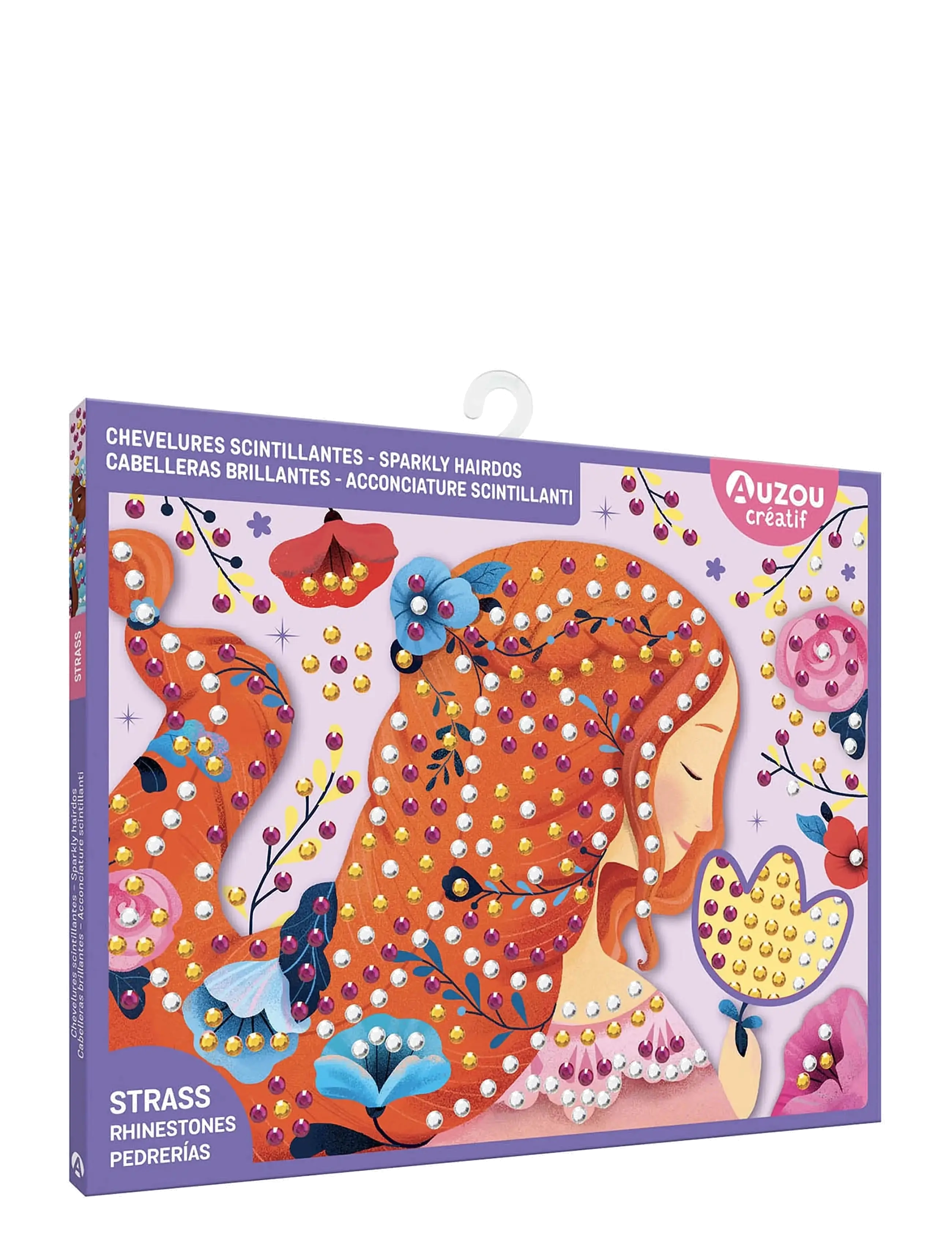 Auzou Artist Kit Rhinestone Hairdos, One Size, Craft, Mehrfarbig/gemustert - Craft Sets, Kinder