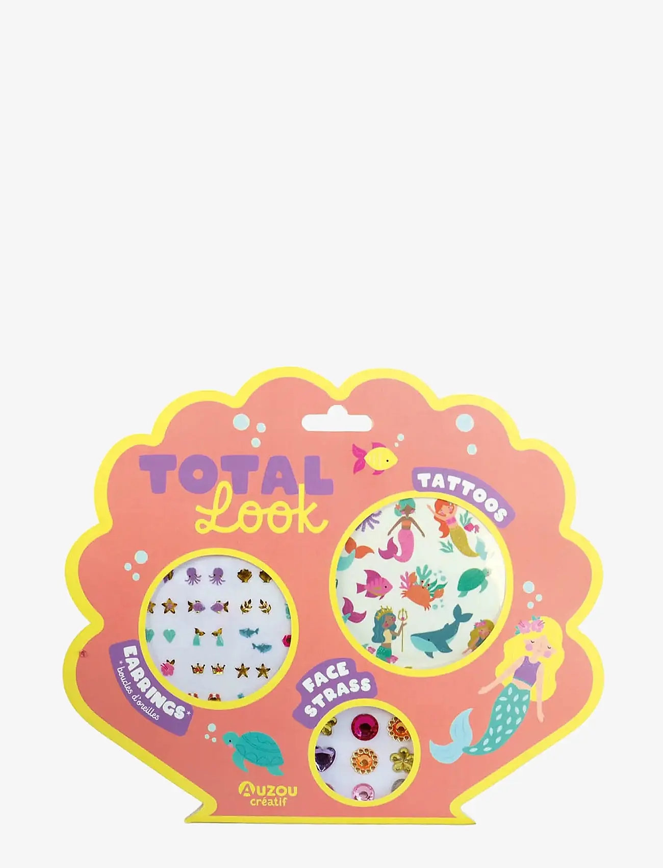 Auzou - Total look - Tattoos Ear stickers Face strass - Mermaid - zestaw kraftowy - multi - 1