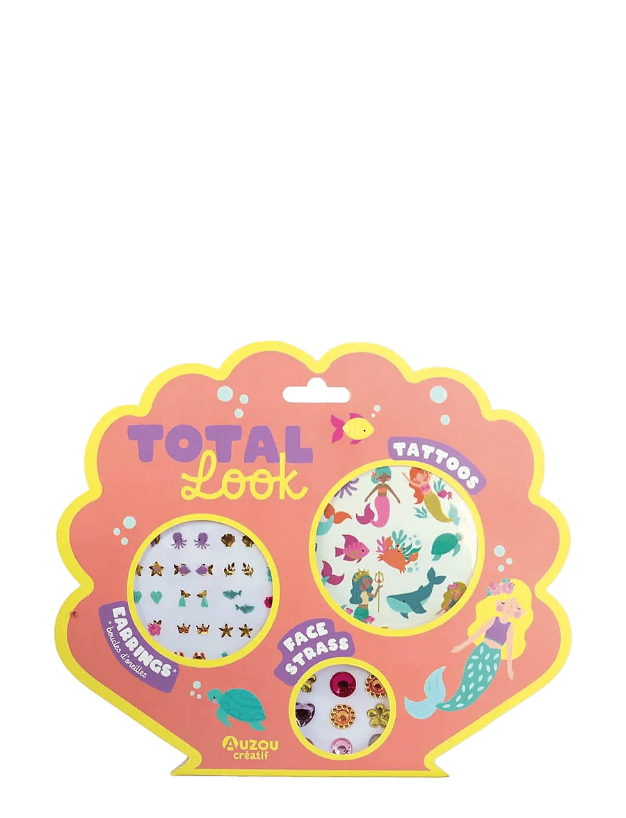 Auzou - Total look - Tattoos Ear stickers Face strass - Mermaid - käsitöökomplekt - multi - 1