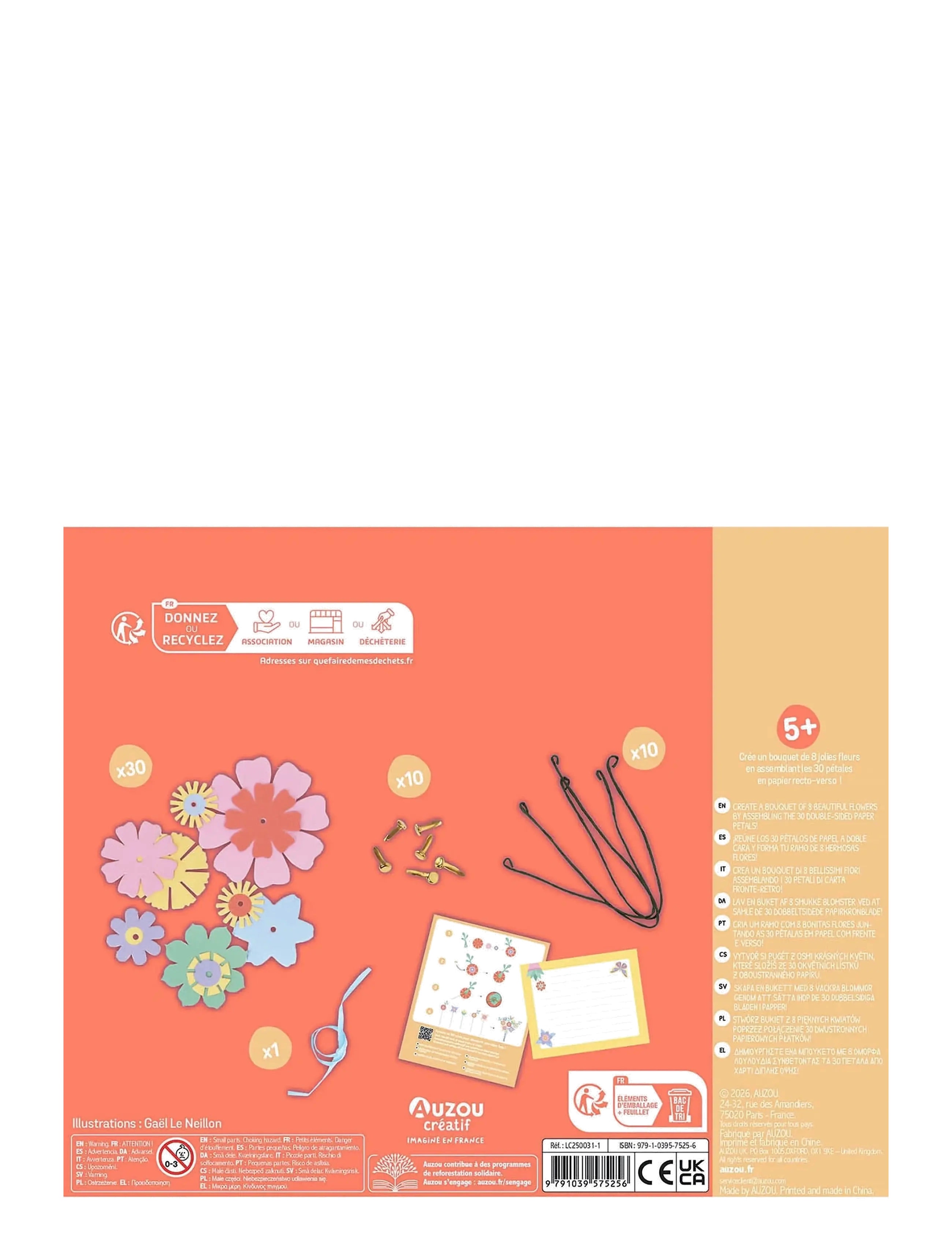 Auzou - Artist Kit - Flower Bouquet - föndursett - multi - 2
