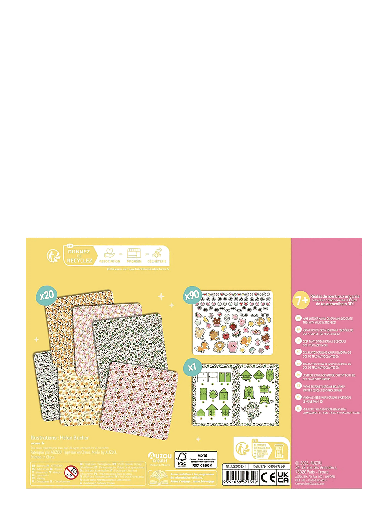 Auzou - Activity Kit - Kawaii Origami - bastelset - multi - 1