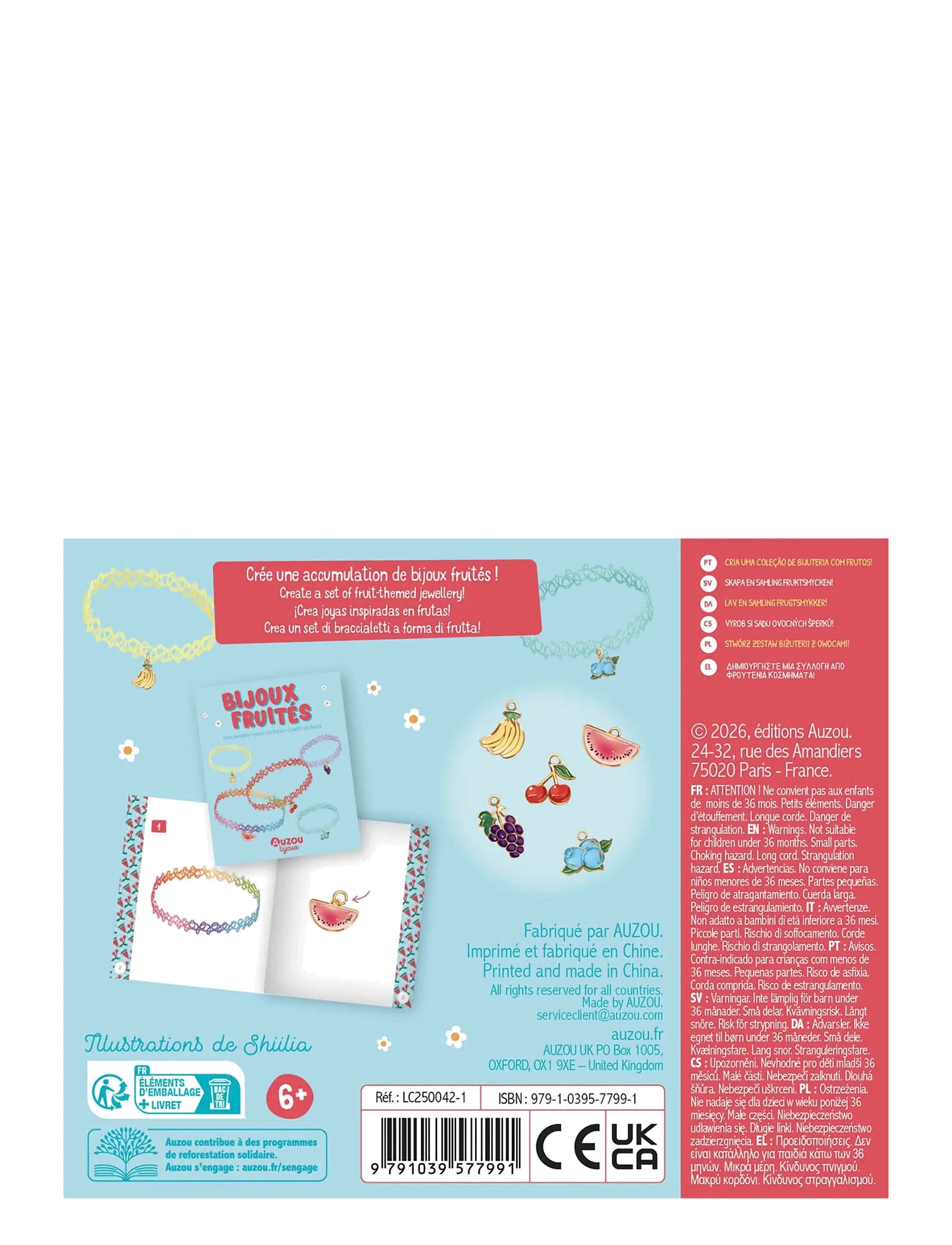 Auzou - Jewellery Factory - Bracelets and Fruit Pendants - bastelset - multi - 2