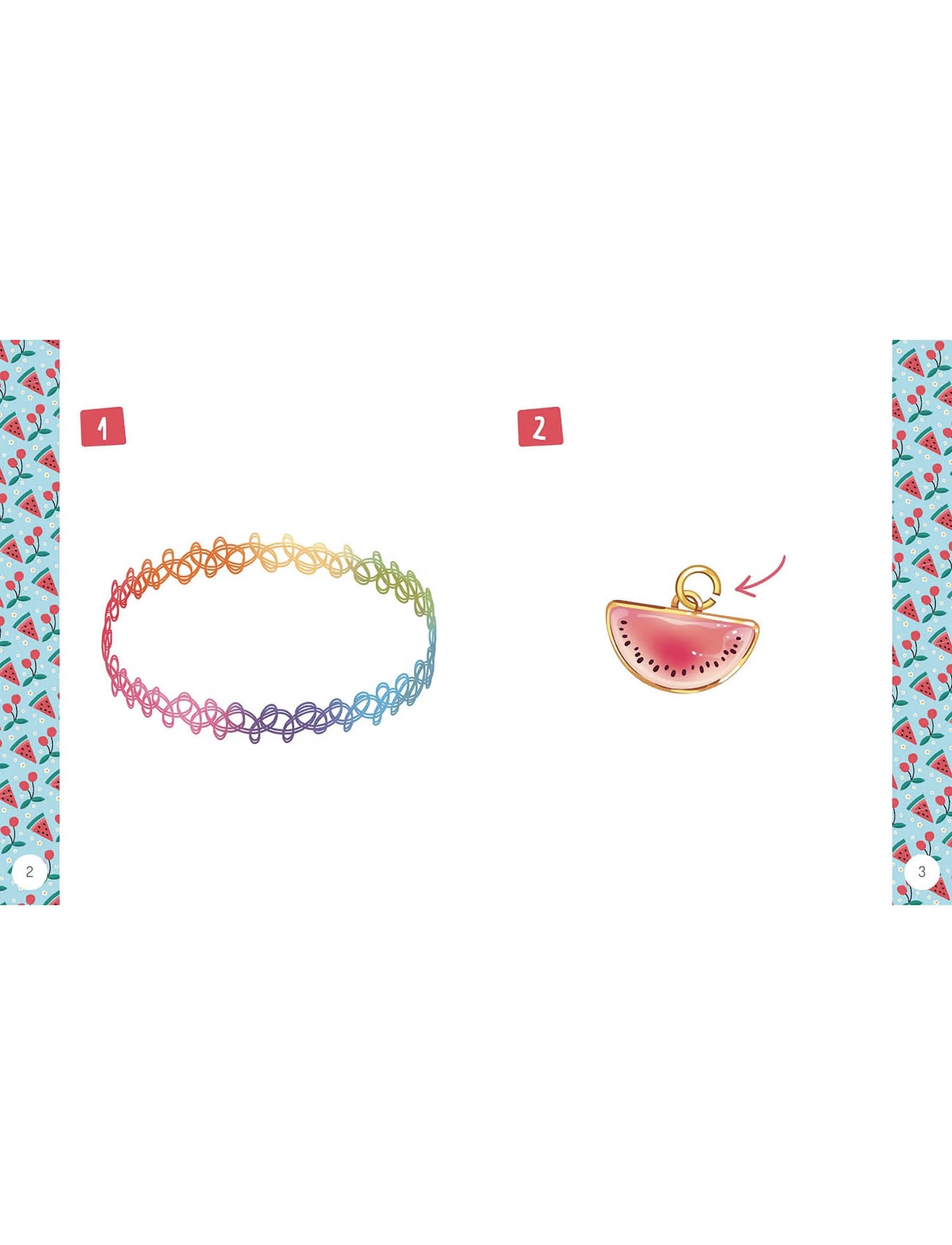 Auzou Jewellery Factory Bracelets And Fruit Pendants, Børn, Jewellery & Tilbehør, Multi/mønstret, Str: ONE SIZE