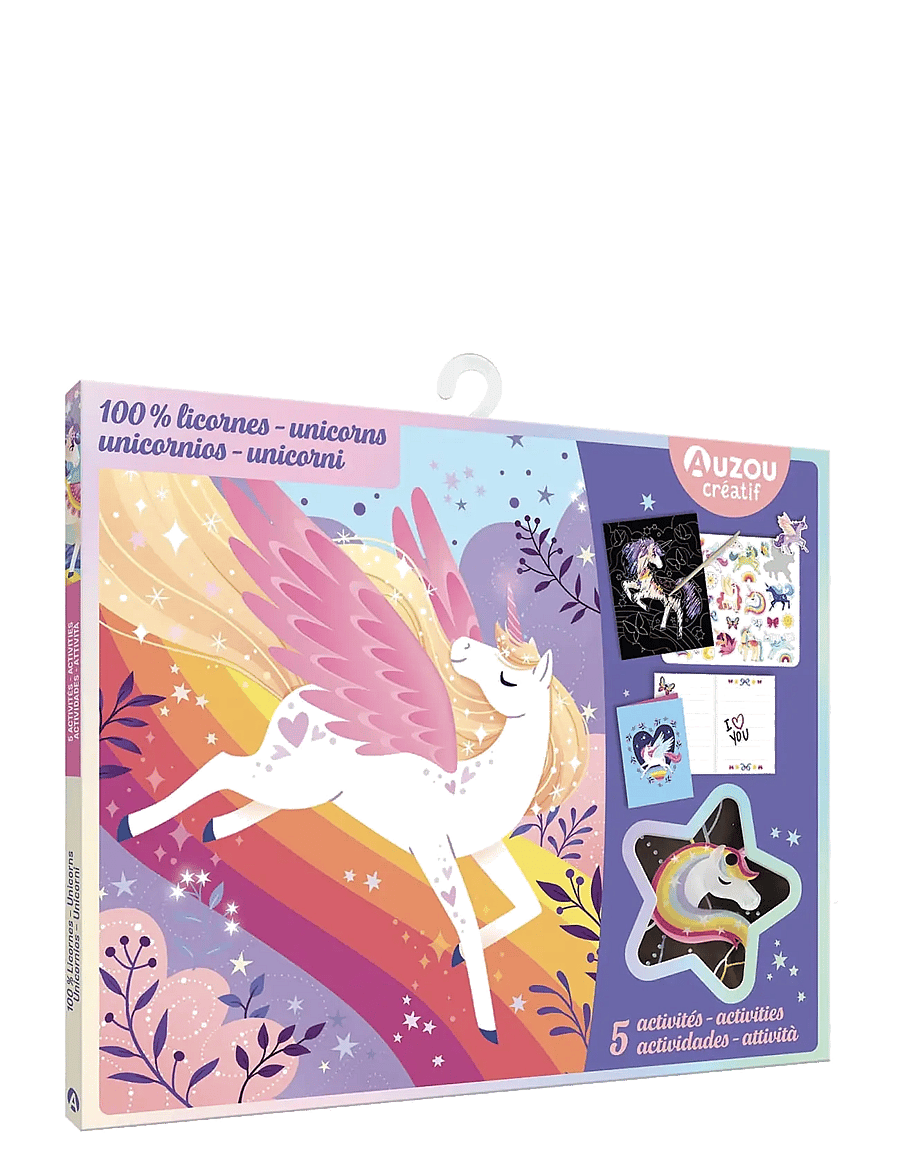 Auzou - Activity Kit - 100pct Unicorn - pysselset - multi - 0