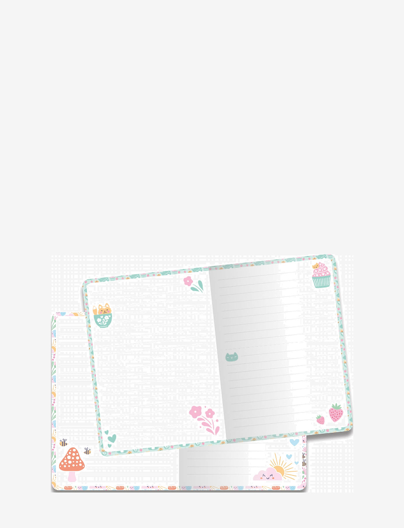 Auzou - Stationery - Kawaii Notebook with Lock - värvimis- & käsitööraamatud - green - 2