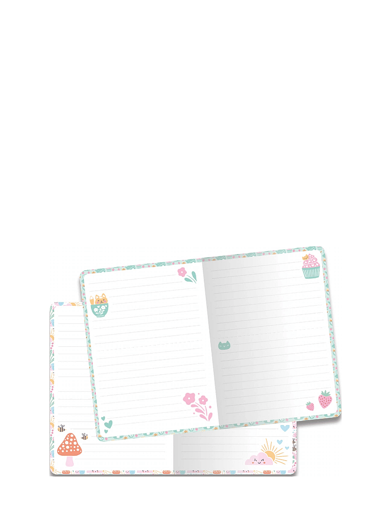 Auzou - Stationery - Kawaii Notebook with Lock - värvimis- & käsitööraamatud - green - 2