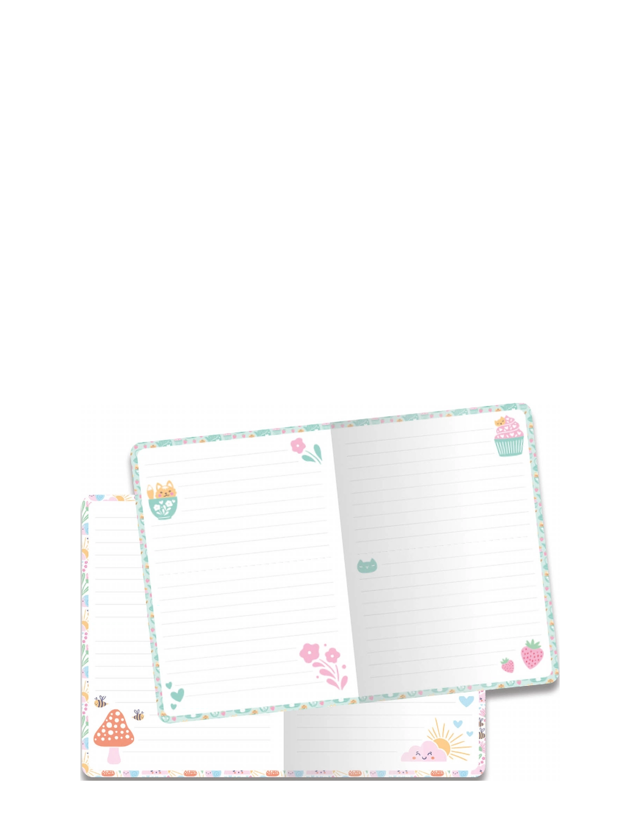 Auzou - Stationery - Kawaii Notebook with Lock - målar- & pysselböcker - green - 2