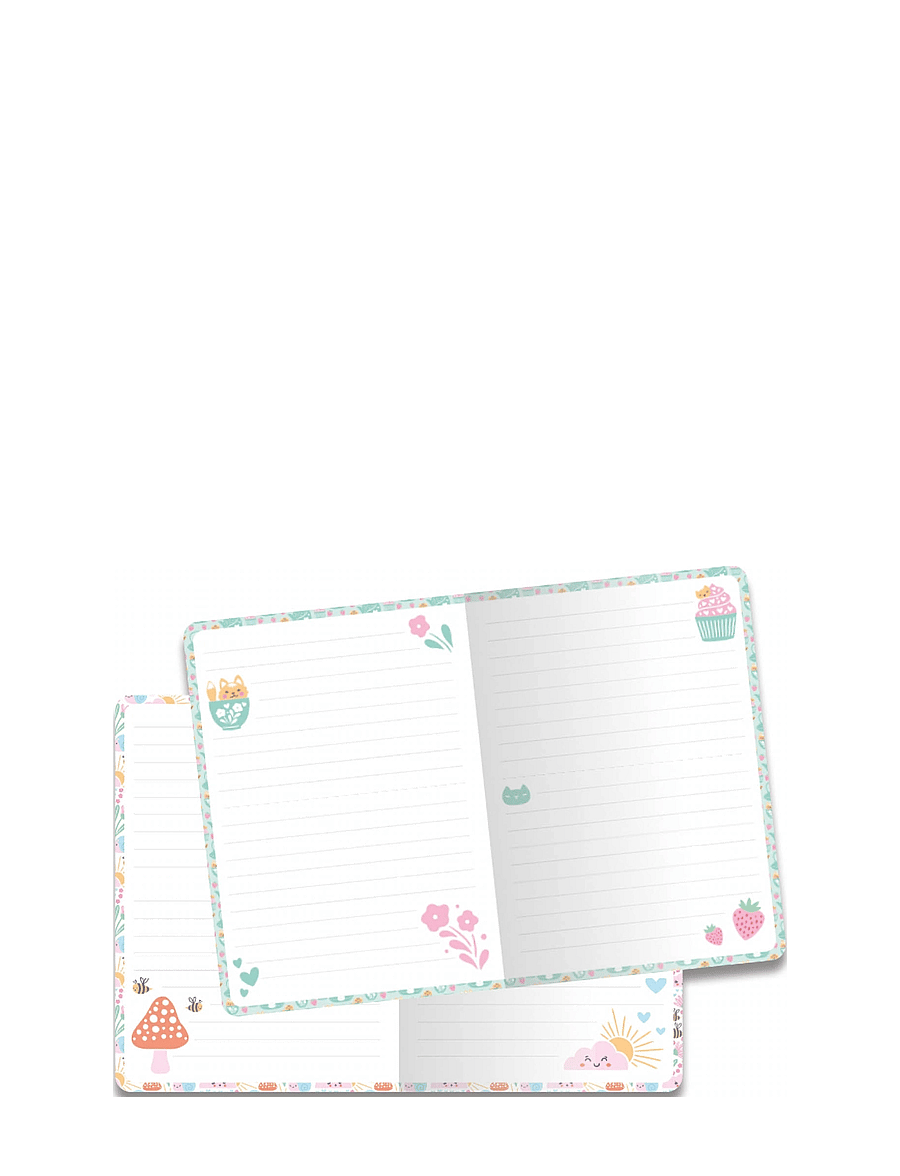 Auzou - Stationery - Kawaii Notebook with Lock - mal- & bastelbücher - green - 2