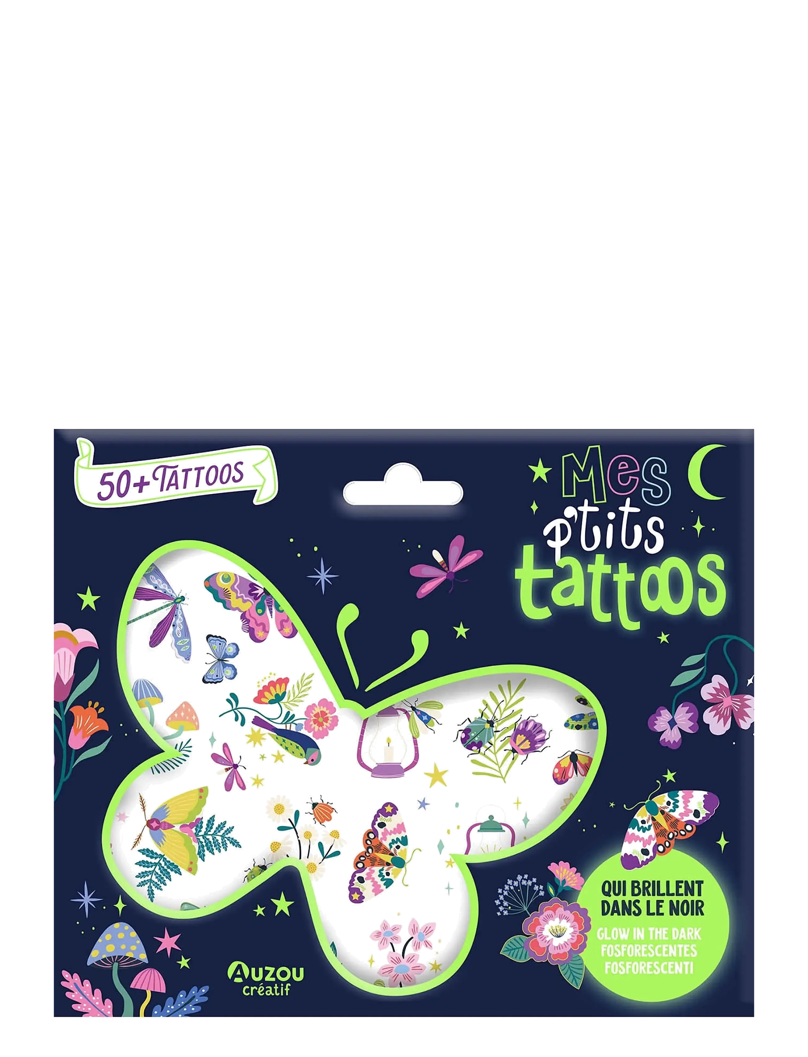 Auzou Little Tattoos - Enchanted Night 50 pcs - Pyssel - MULTI / multi