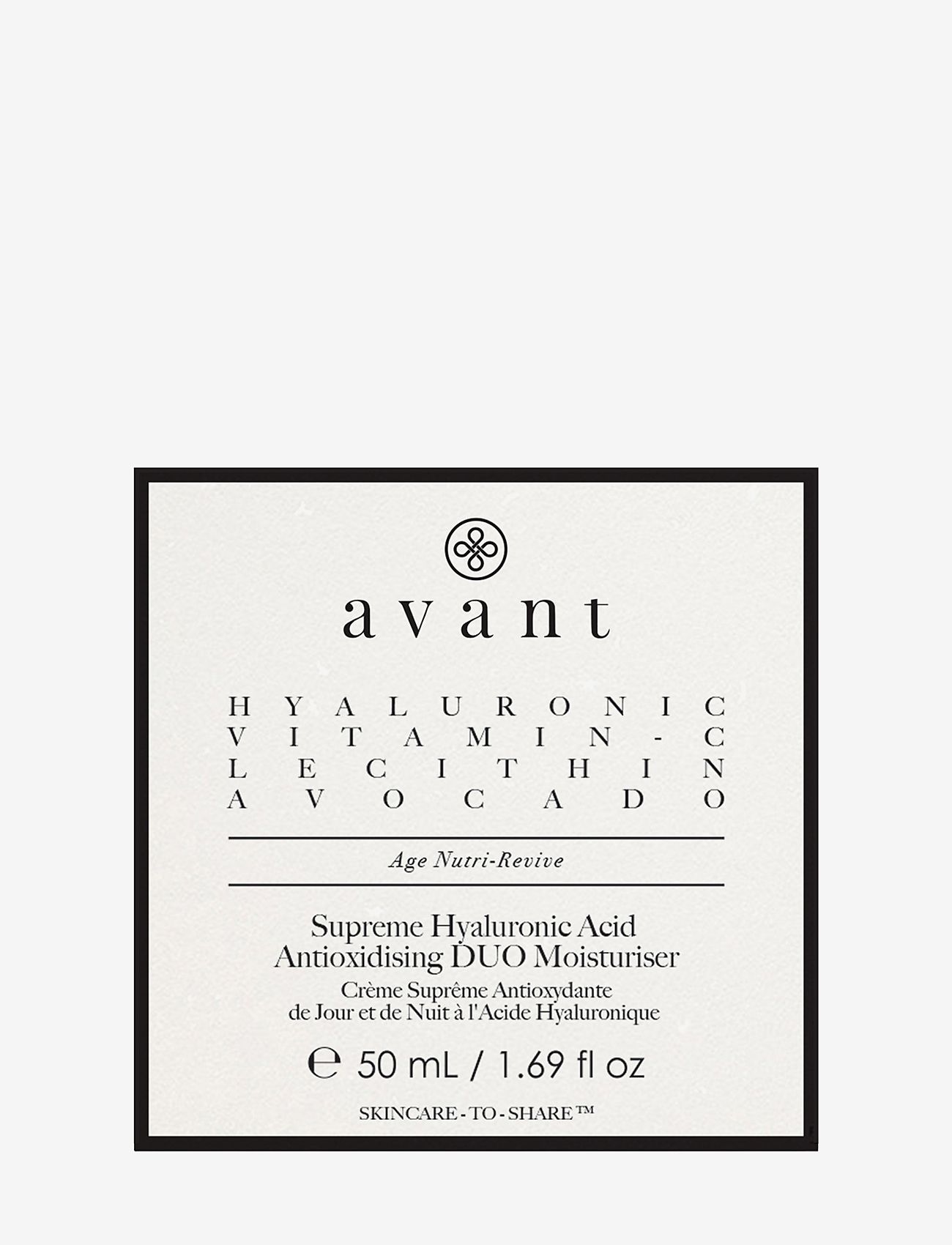 Avant Skincare - Supreme Hyaluronic Acid Anti-oxidising DUO Moisturiser - nattkräm - no color - 2