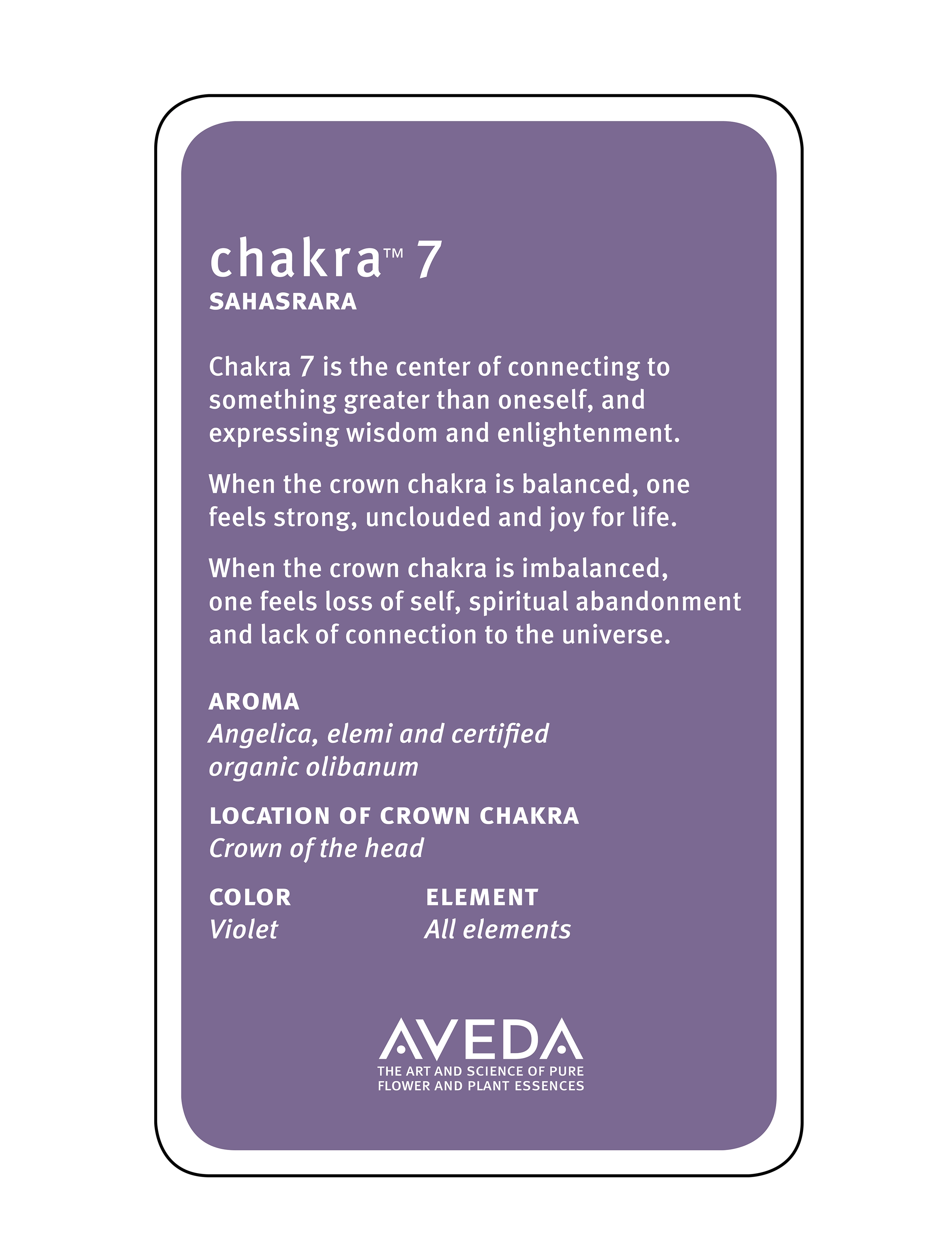 Aveda Chakra 7 Balancing Pf Mist, 100 ml, Nude, Parfume > Tåger, Dame
