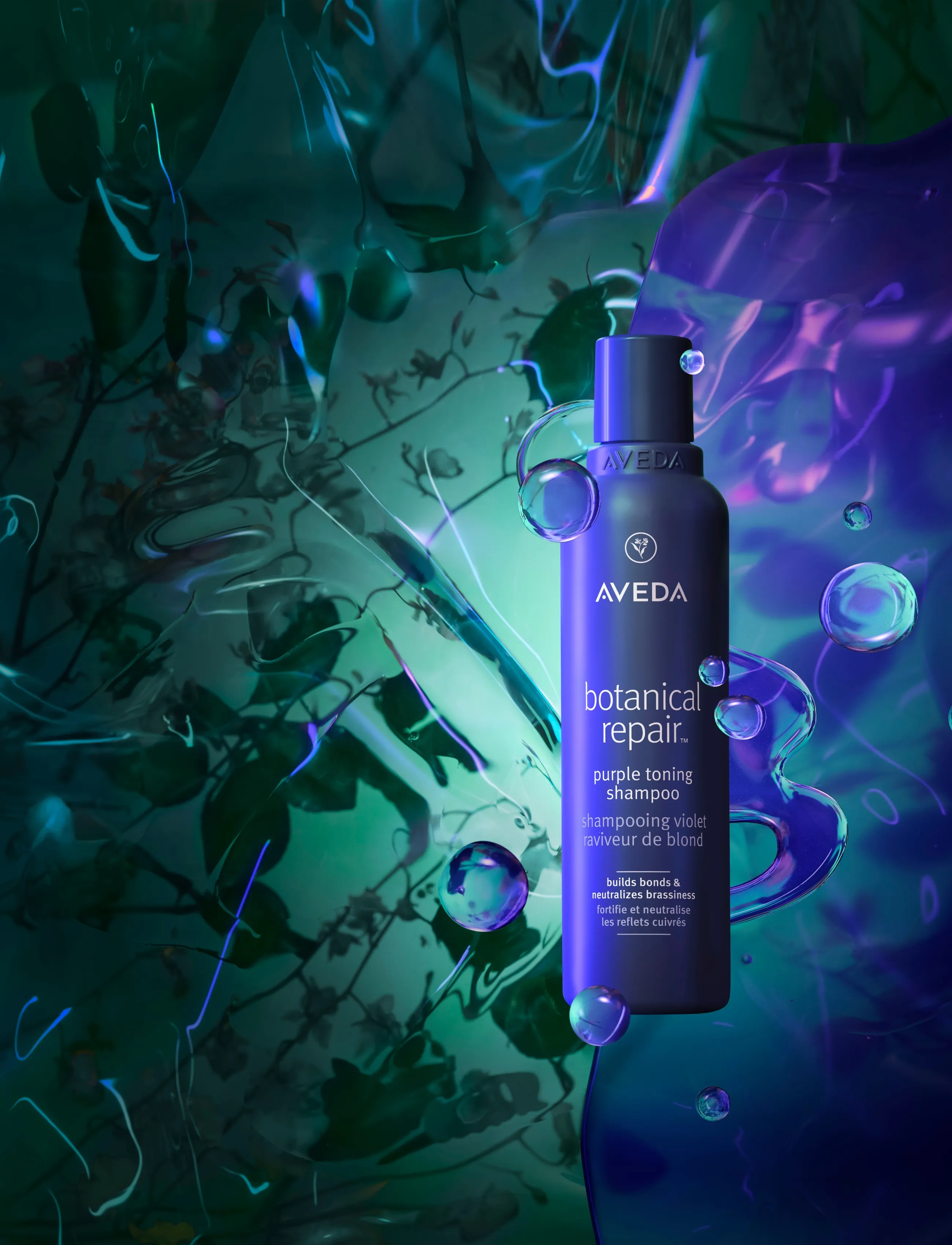 Aveda Botanical Repair Purple Toning Shampoo 250 ml, 250 ml, Nude, Pleje > Sølvshampoo, Dame