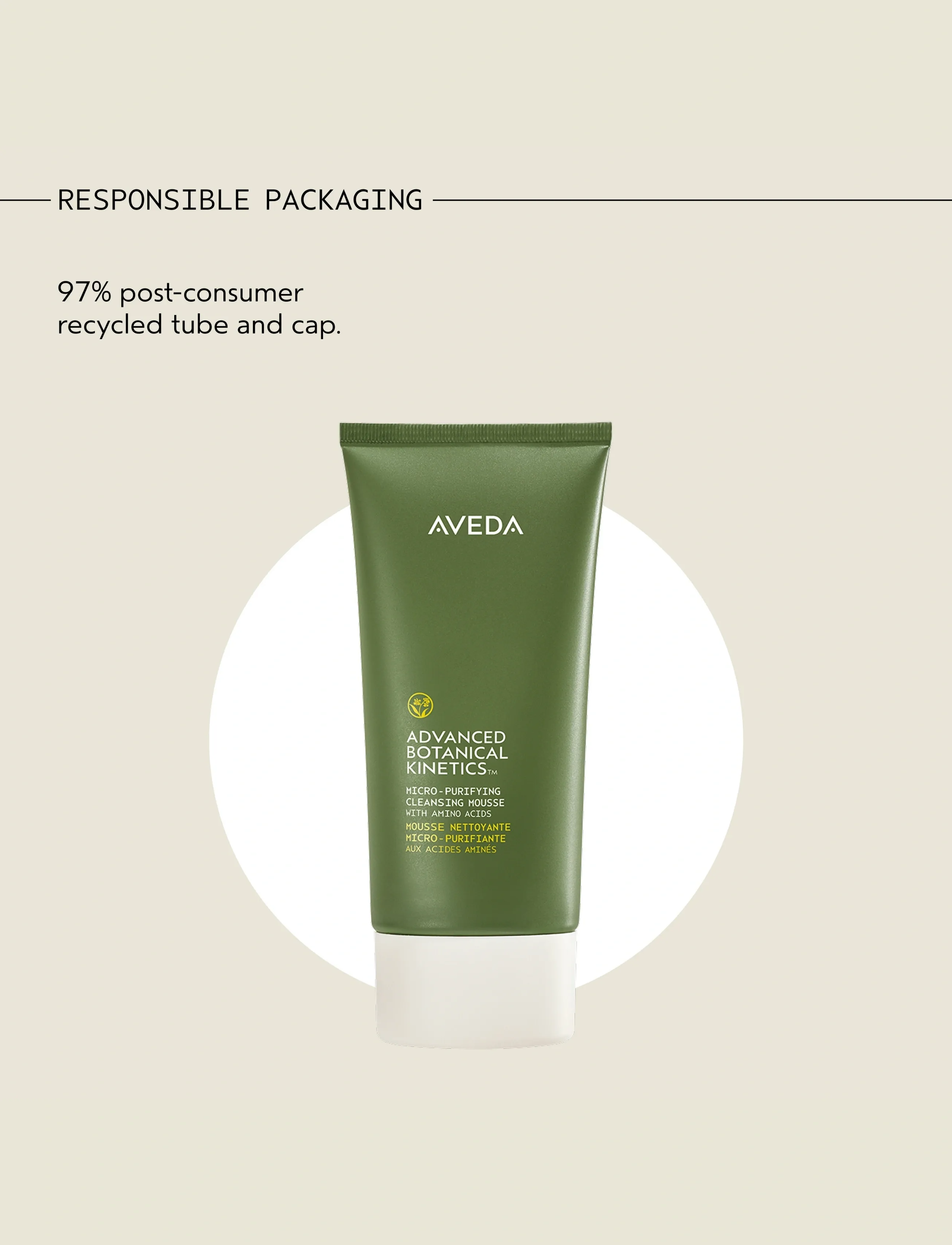 Aveda - Advanced Botanical Kinetics™  Micro-Purifying Cleansing Mousse 150 ml - foaming cleanser - clear - 3