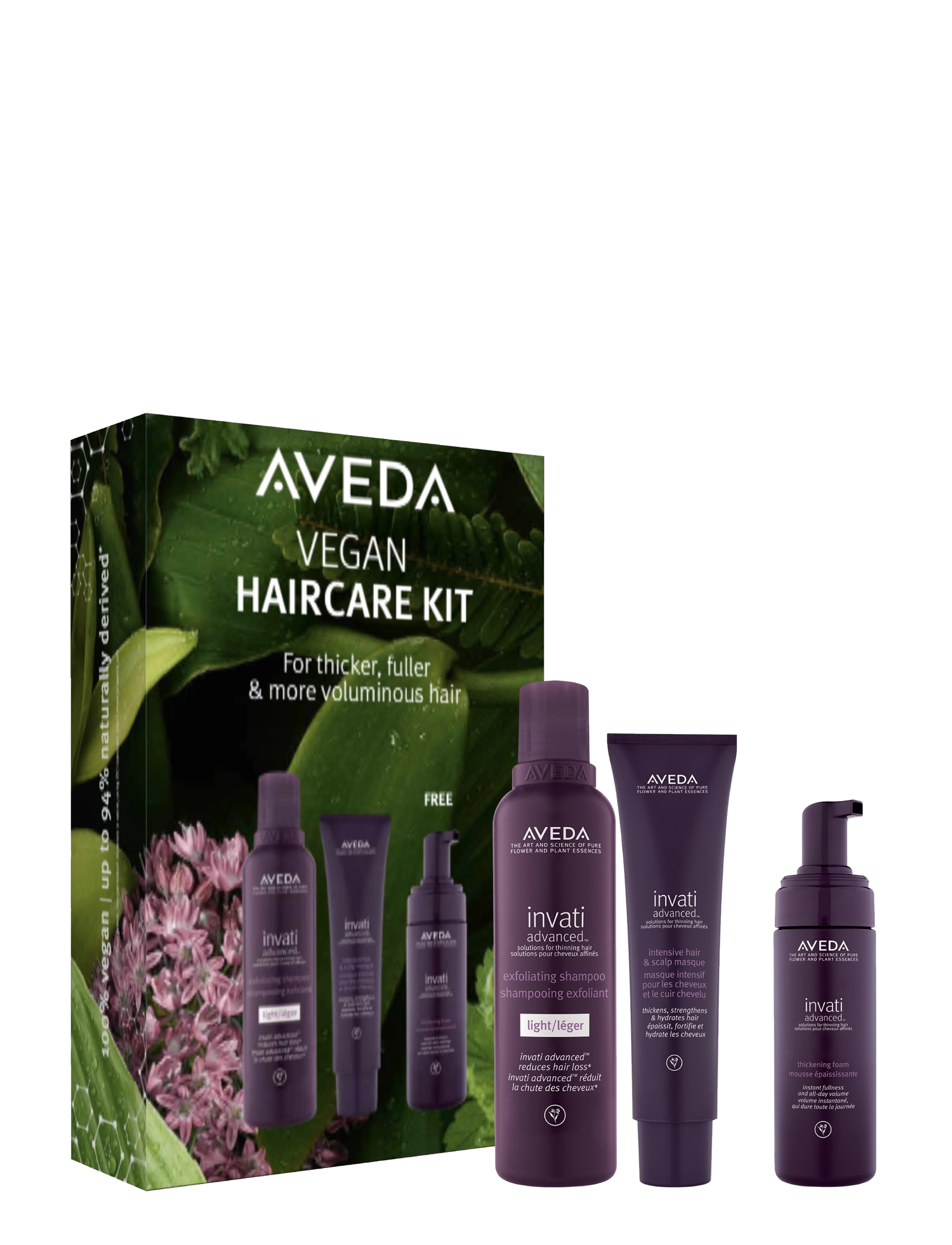 Aveda Invati Advanced Vegan Haircare Kit, Hair Sæt, Nude, Str: ONE SIZE