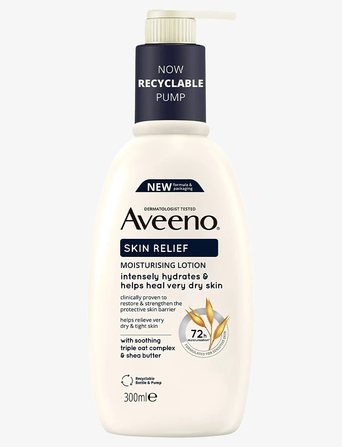 Aveeno - Aveeno Skin Relief Moisturising Lotion 300 ml - body lotions - clear - 0