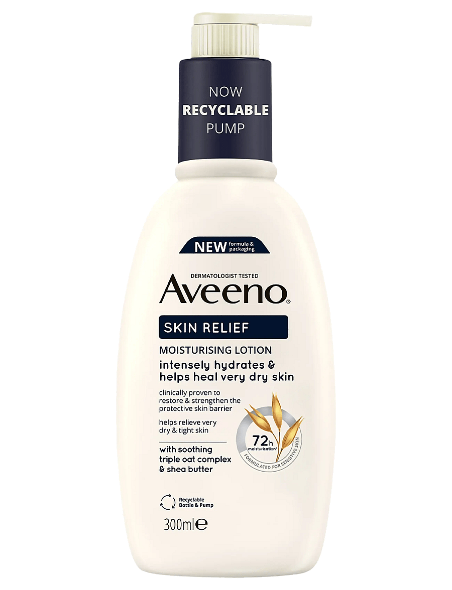 Aveeno - Aveeno Skin Relief Moisturising Lotion 300 ml - lotion & cream - clear - 0