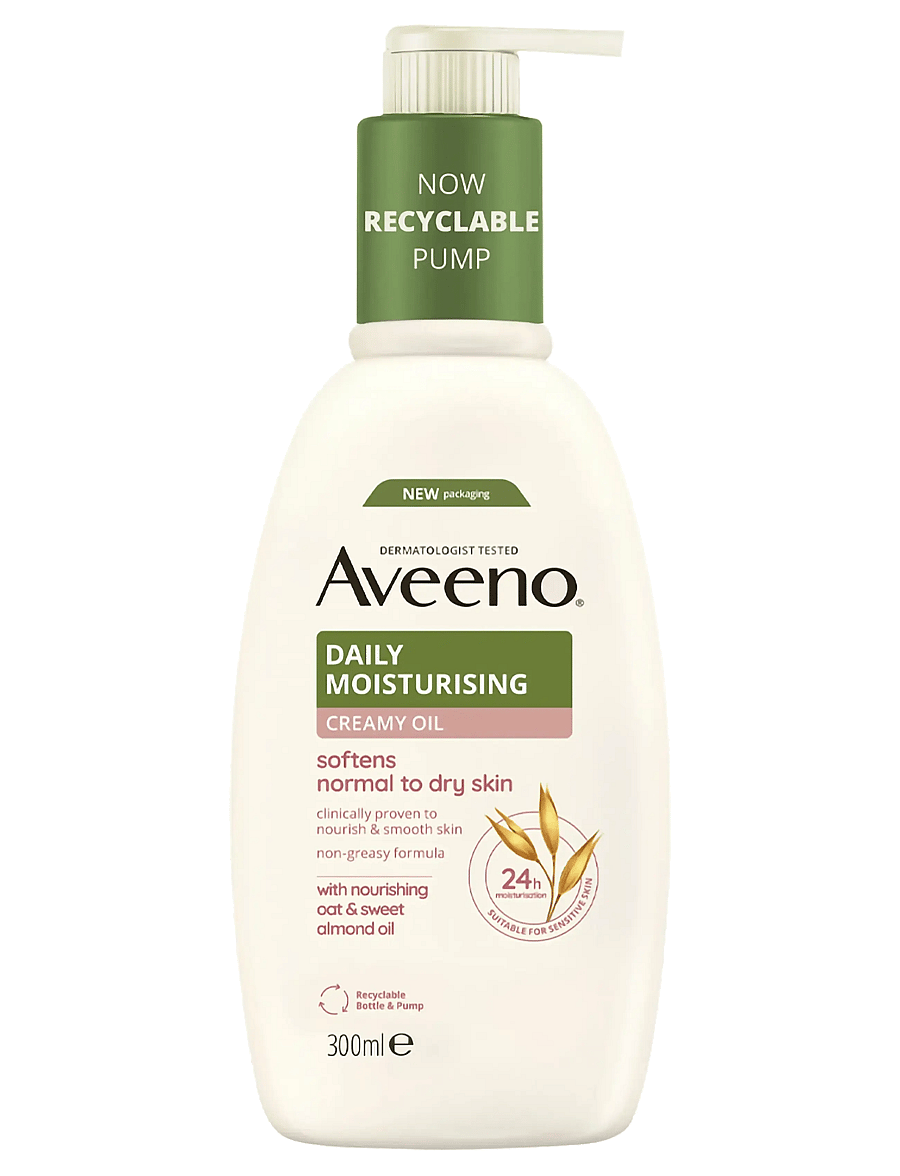Aveeno - Aveeno Daily Moisturising Creamy Oil 300 ml - lotion & creme - clear - 0