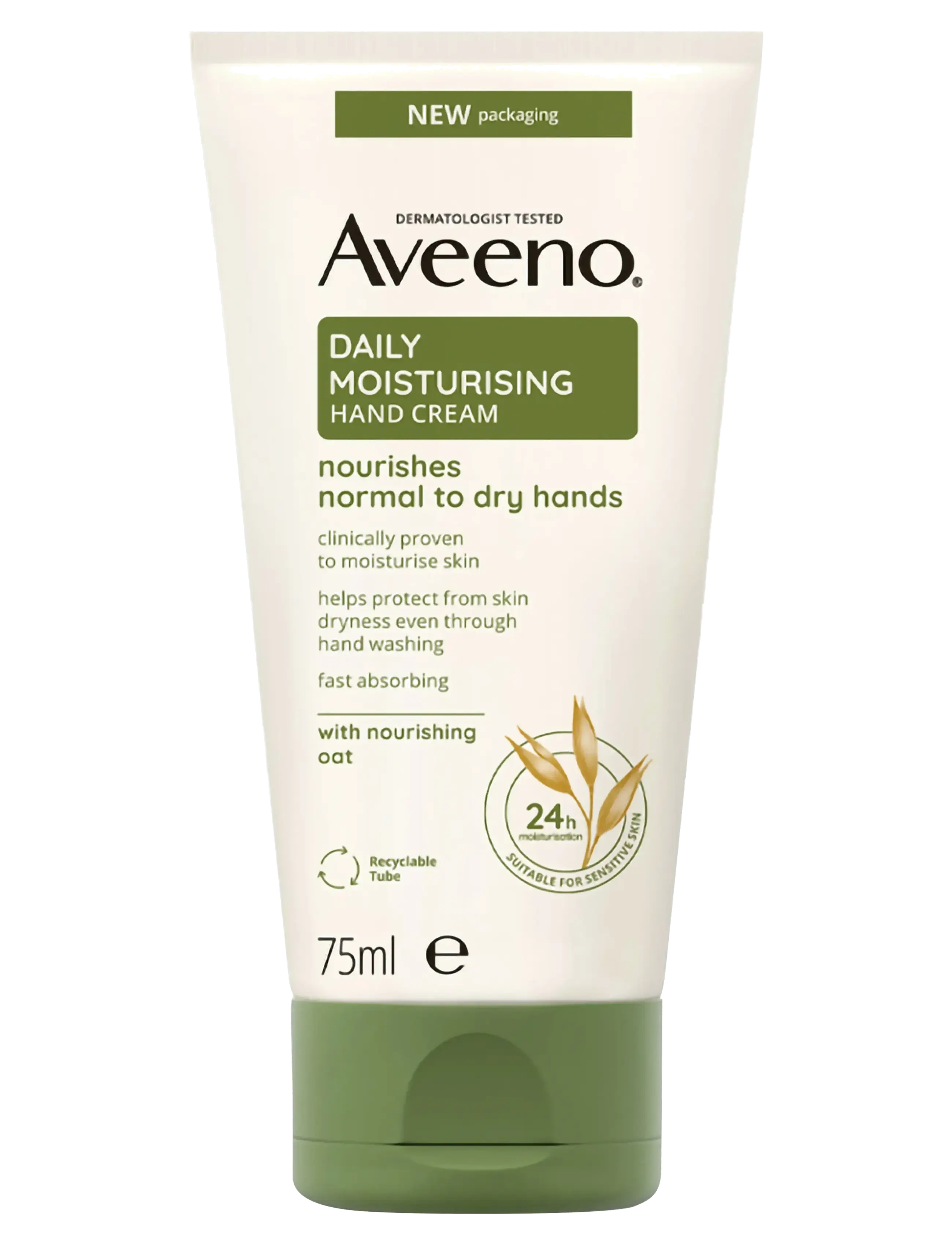 Aveeno Aveeno Daily Moisturising Hand Cream 75 ml, 75 ml, White, Håndpleje > Håndcreme, Dame