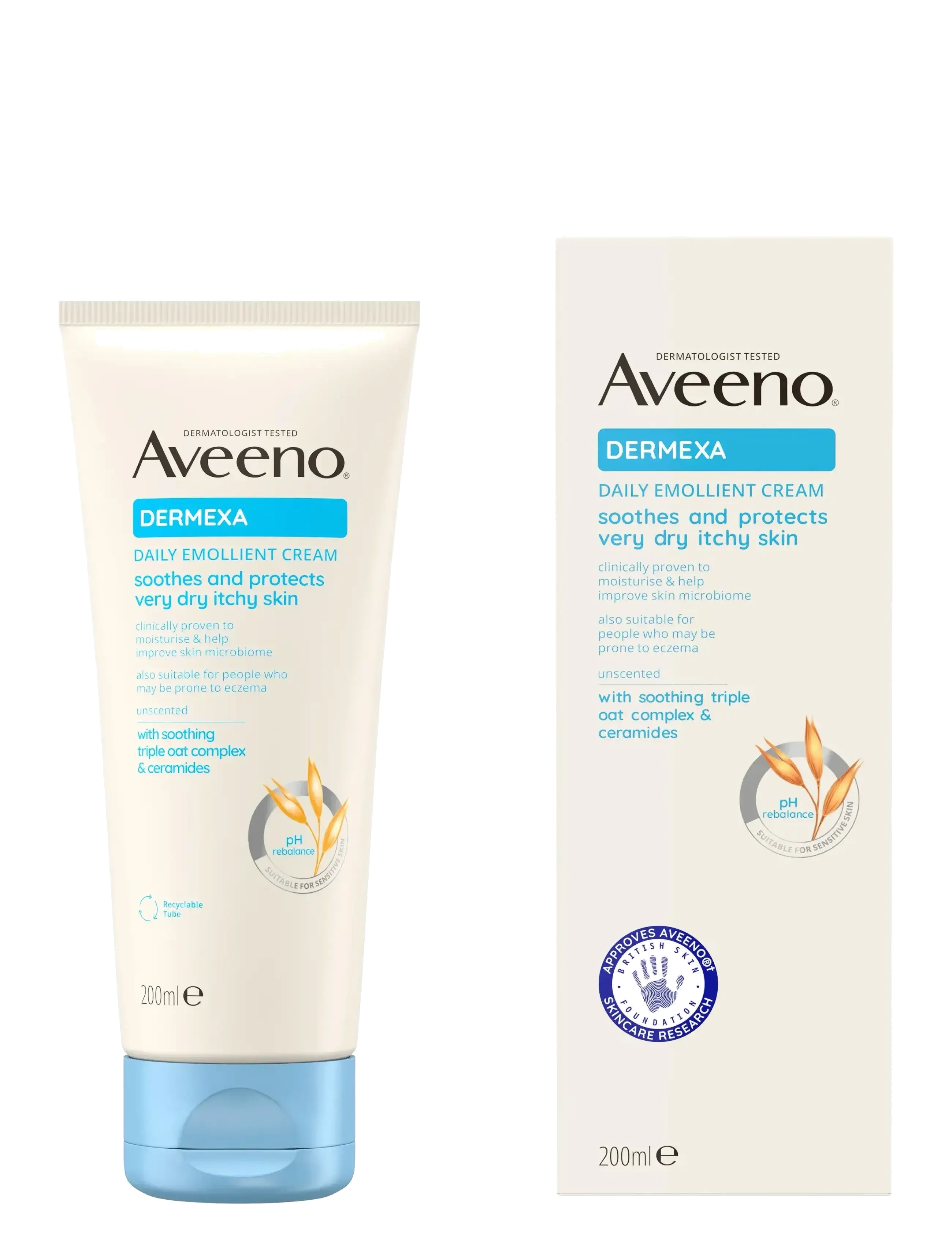 Aveeno Aveeno Dermexa Daily Emollient Cream 200 ml, 200 ml, White, Kropspleje > Cremer & Lotions & Bodybutter, Dame