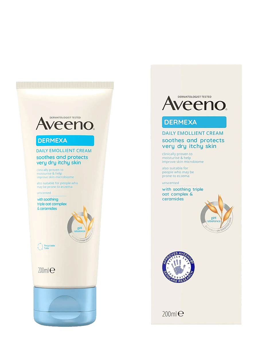 Aveeno - Aveeno Dermexa Daily Emollient Cream 200 ml - lotion & cream - clear - 0