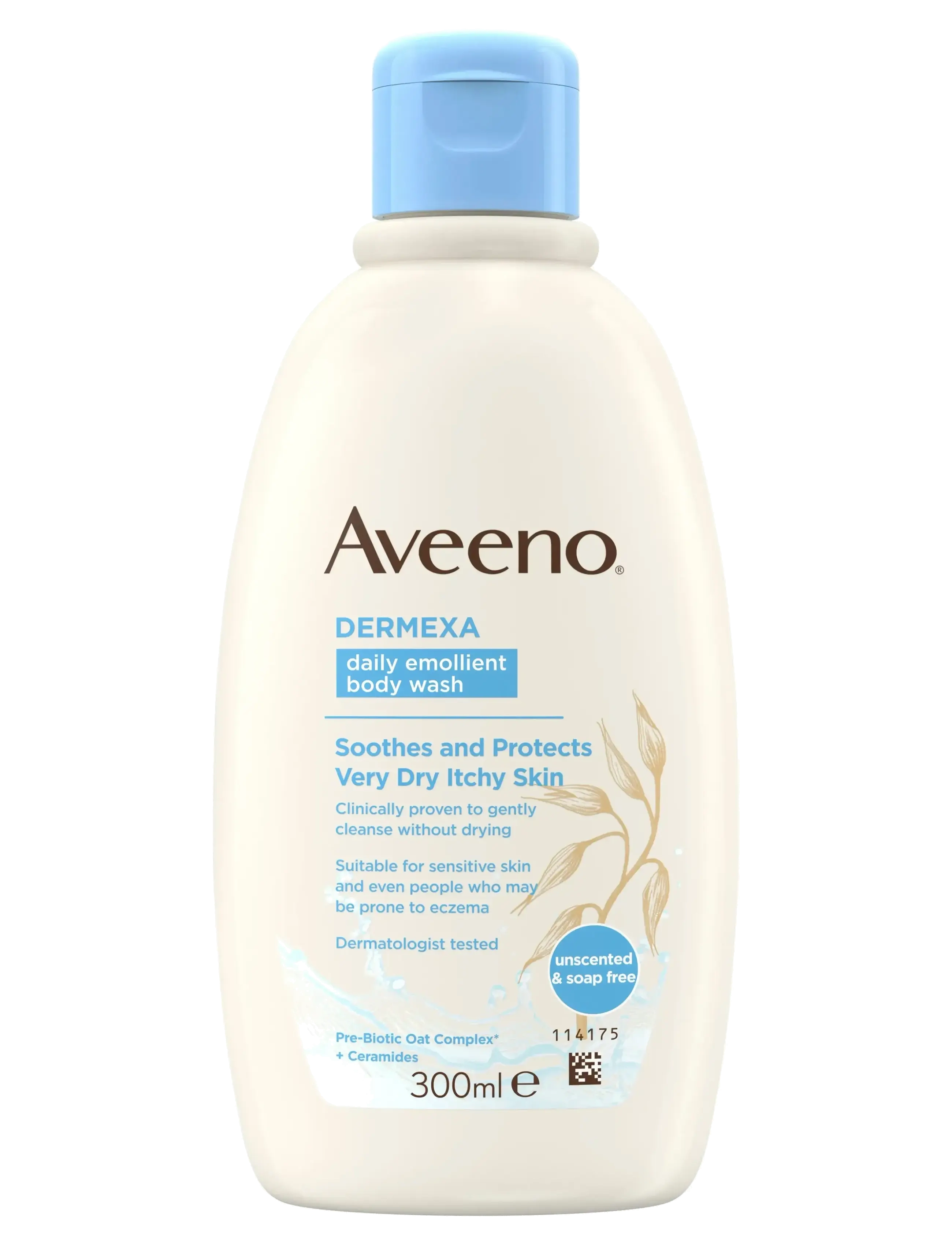 Aveeno Aveeno Dermexa Daily Emollient Body Wash 300 ml - Shower gel & Bruseolier - CLEAR / undefined