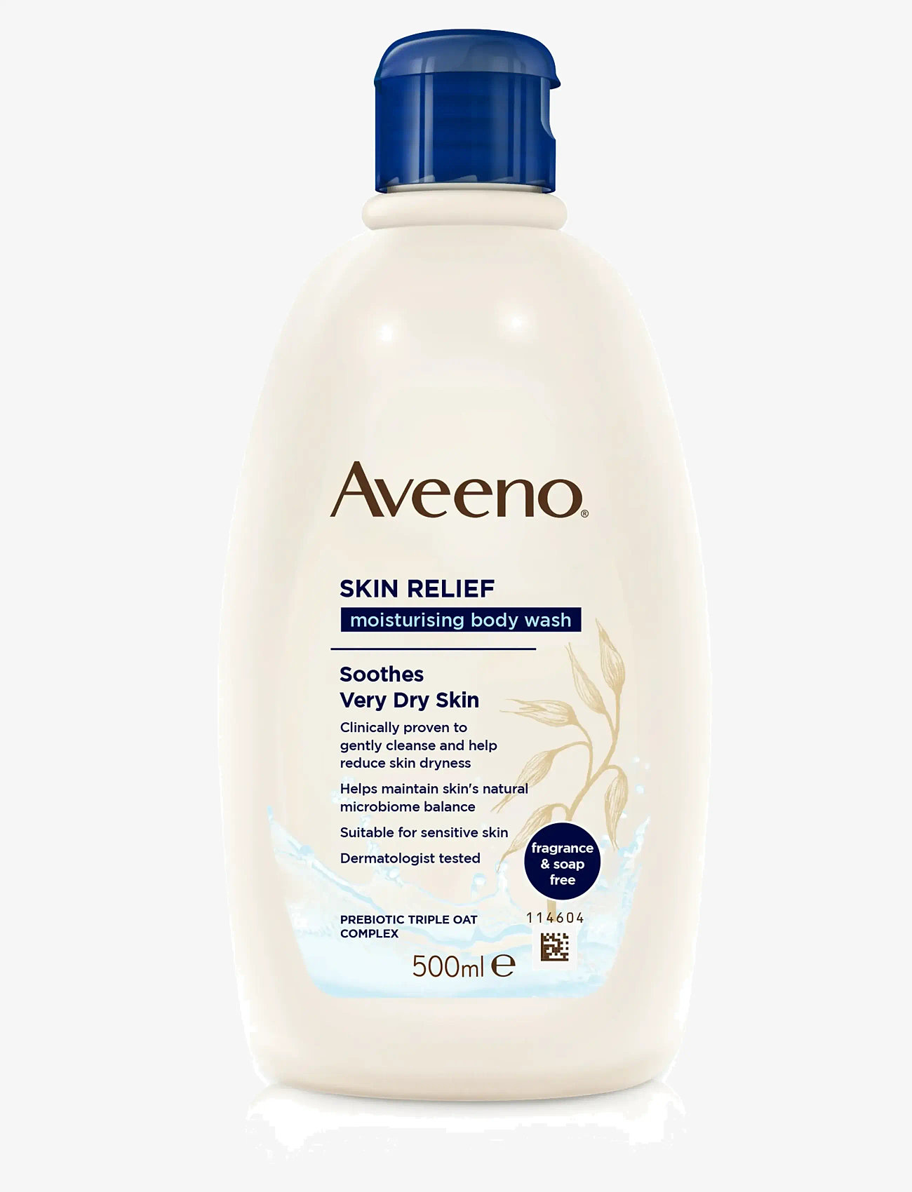 Aveeno - Aveeno Skin Relief Moisturising Body Wash 500 ml - duschgel & duscholjor  - clear - 0