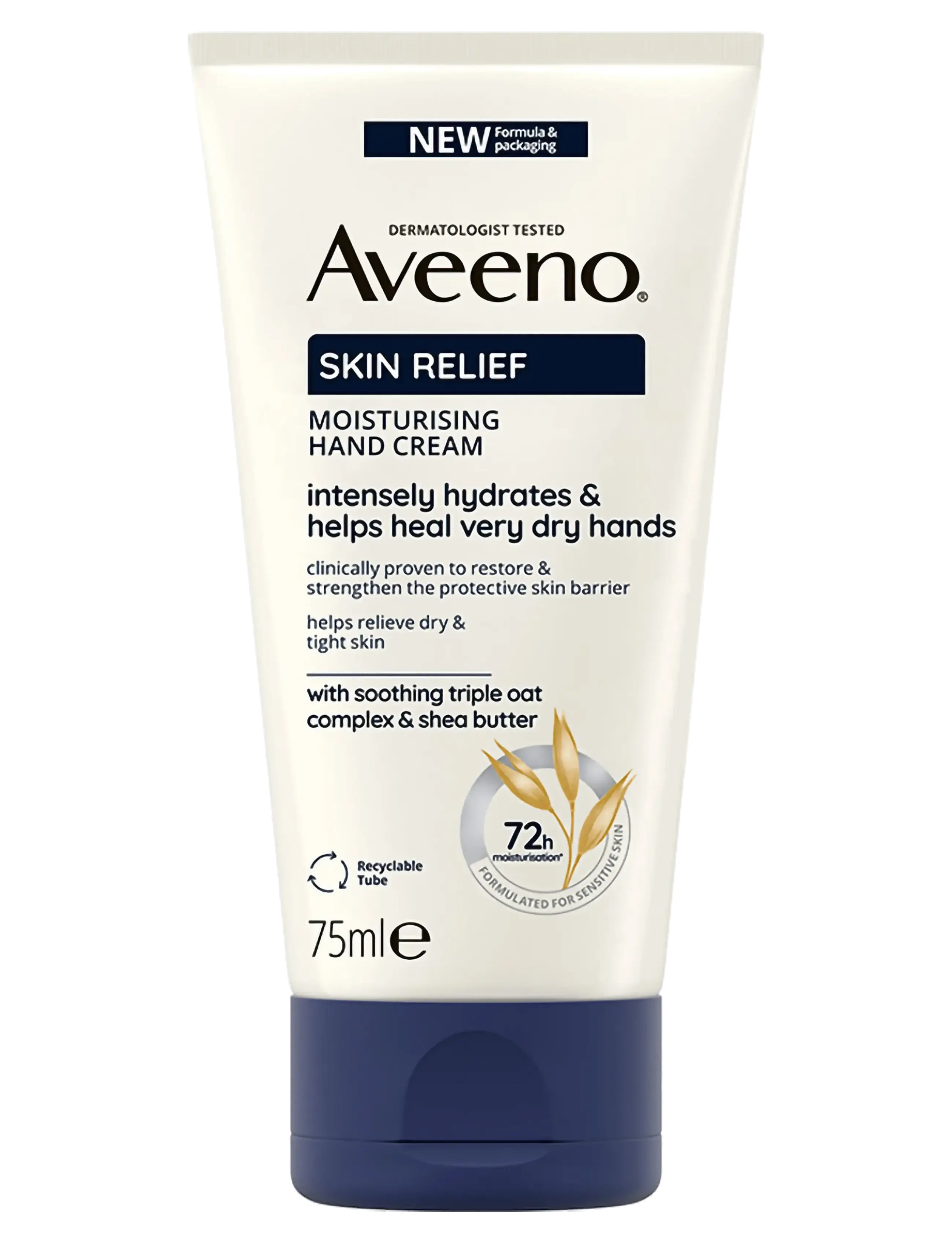 Aveeno Aveeno Skin Relief Moisturising Hand Cream 75 ml, 75 ml, White, Håndpleje > Håndcreme, Dame