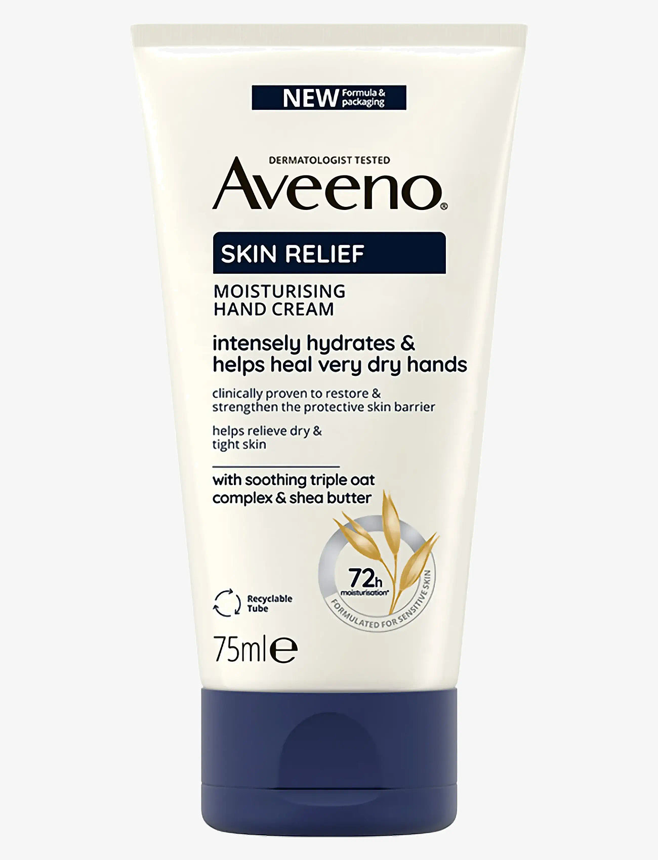 Aveeno - Aveeno Skin Relief Moisturising Hand Cream 75 ml - håndcremer - clear - 0