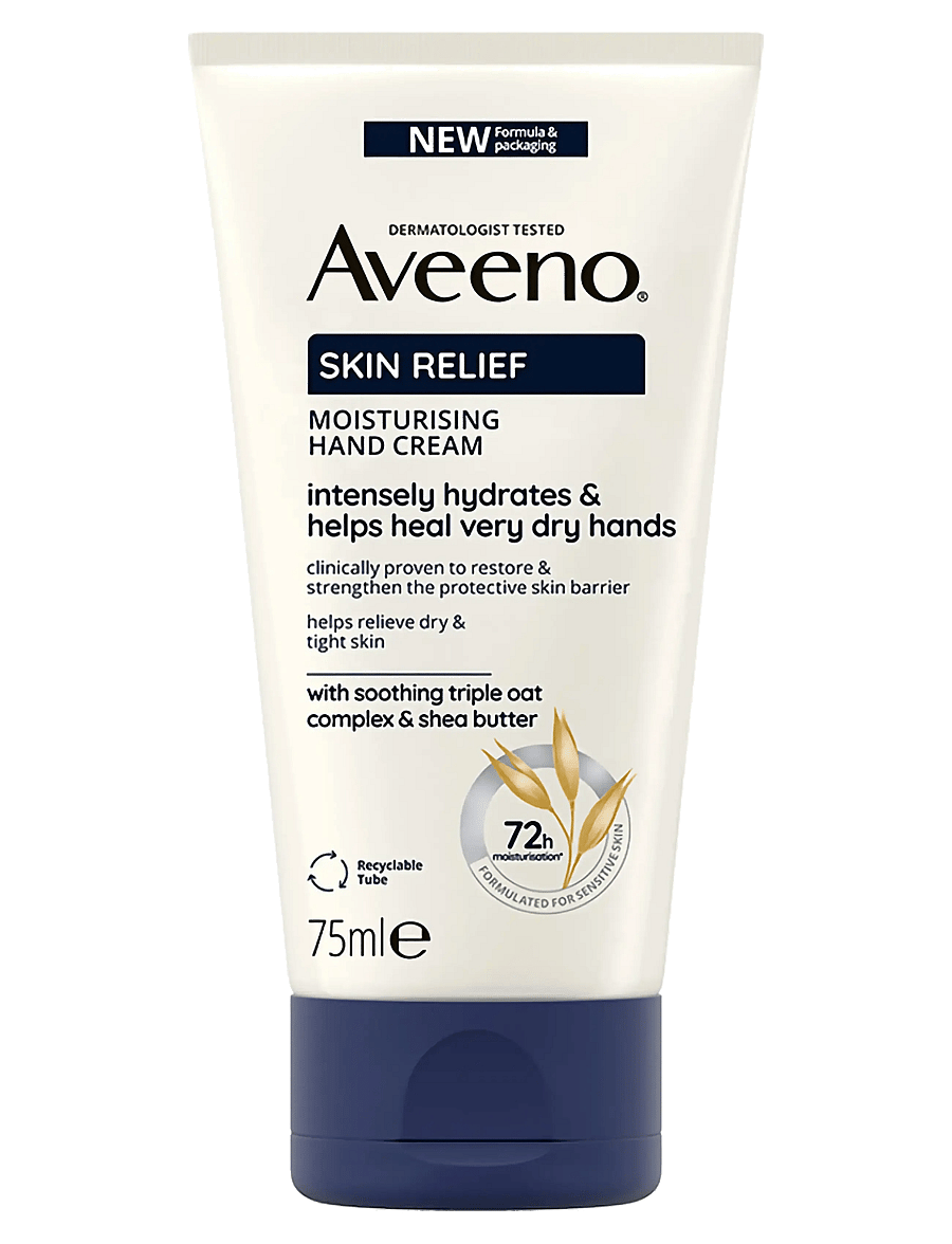 Aveeno - Aveeno Skin Relief Moisturising Hand Cream 75 ml - handkräm - clear - 0