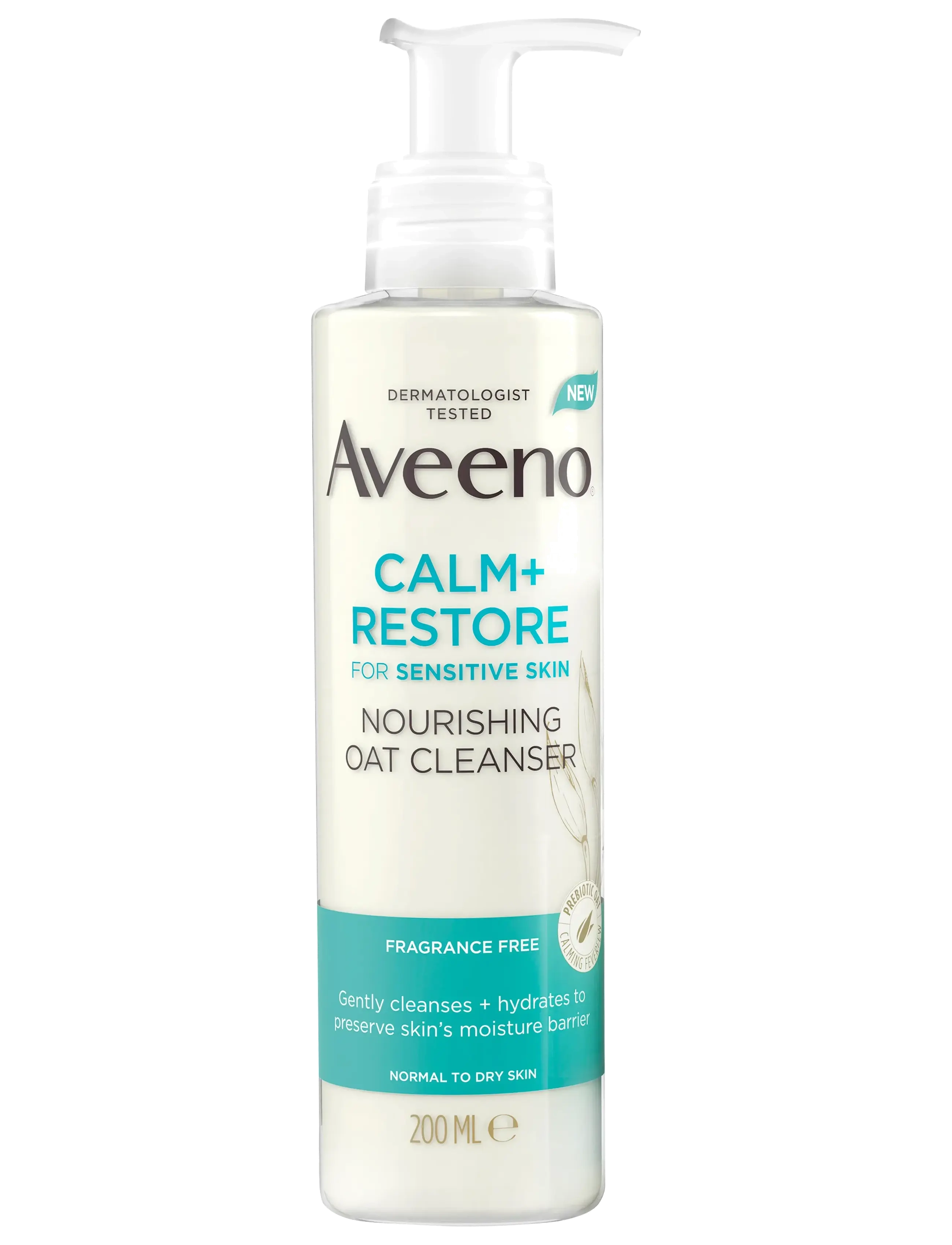 Aveeno Aveeno CALM+RESTORE Nourishing Oat Cleanser 200ml - Aveeno - CLEAR / undefined