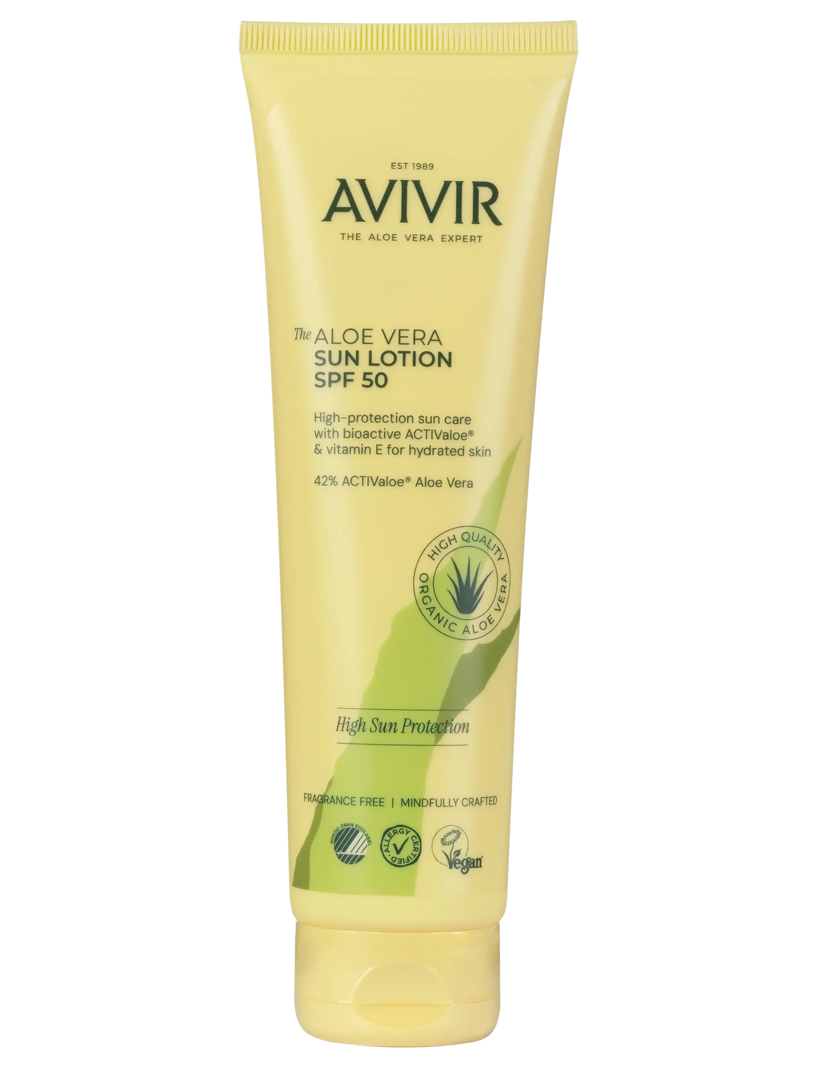 AVIVIR AVIVIR ALOE VERA SUN FACE SPF50 50ML - AVIVIR - N/A / clear