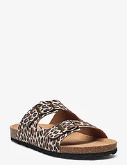Axelda - Charlie - flat sandals - chestnut/leopard - 0