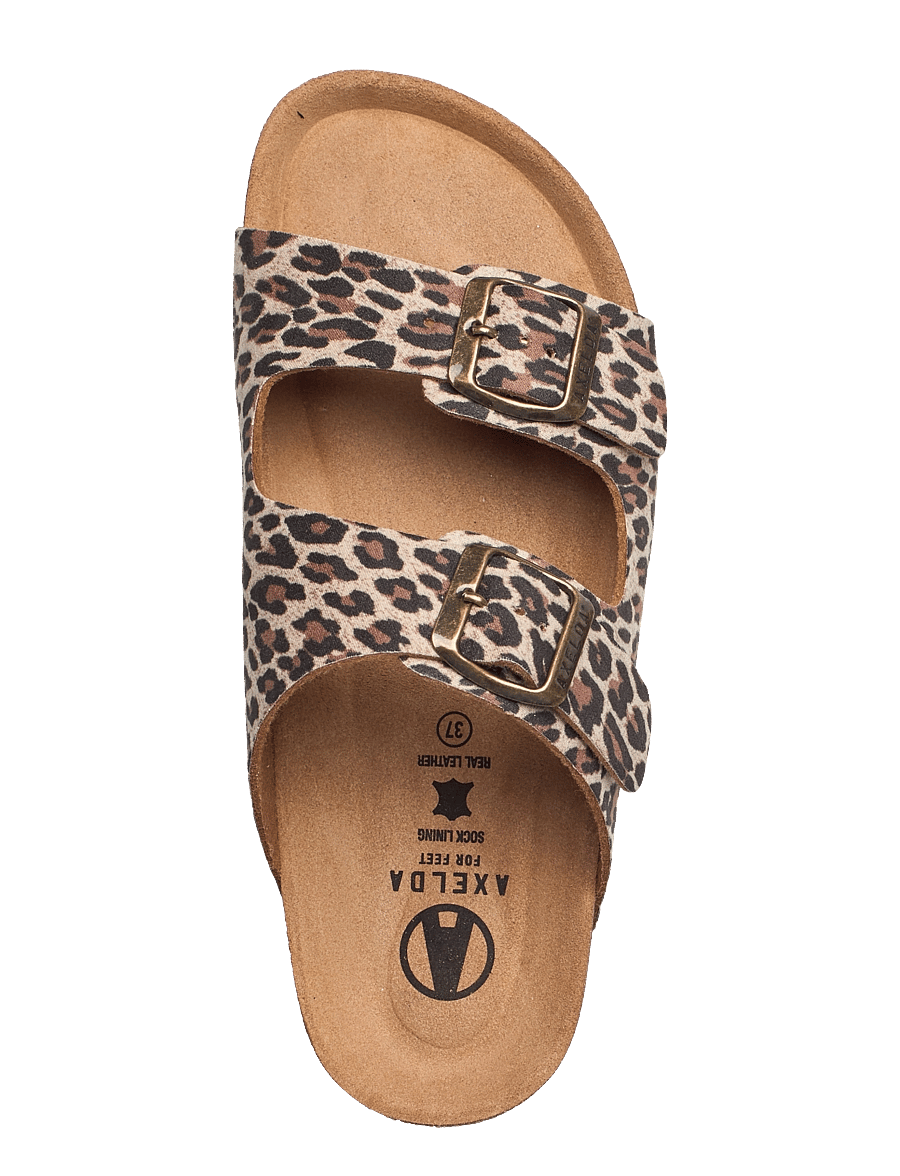 Axelda - Charlie - platta sandaler - chestnut/leopard - 3