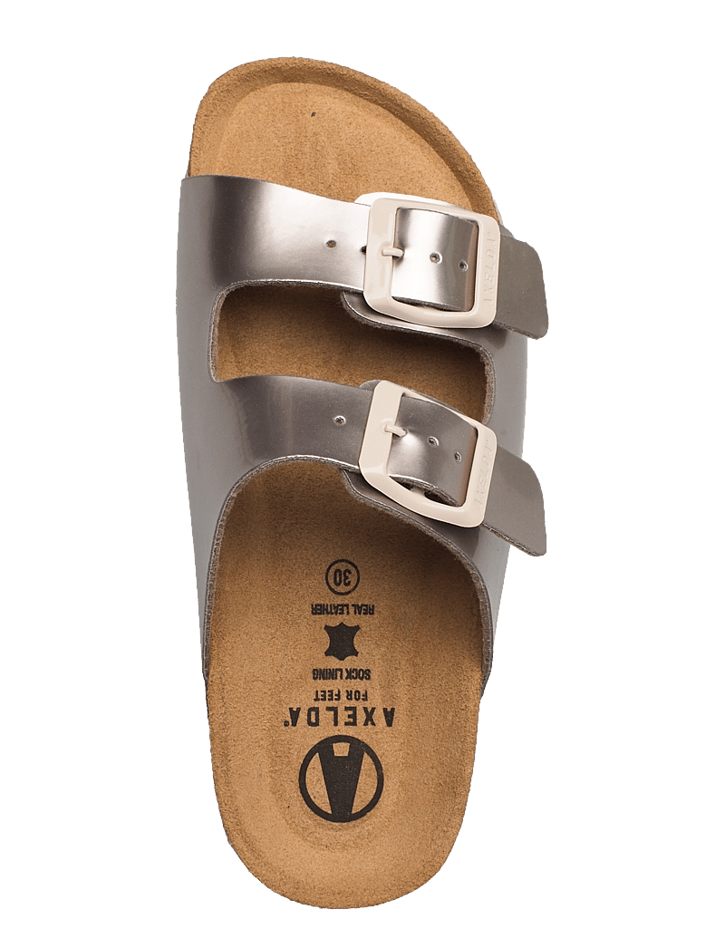 Axelda - Charlie - flade sandaler - metallic mono - 3